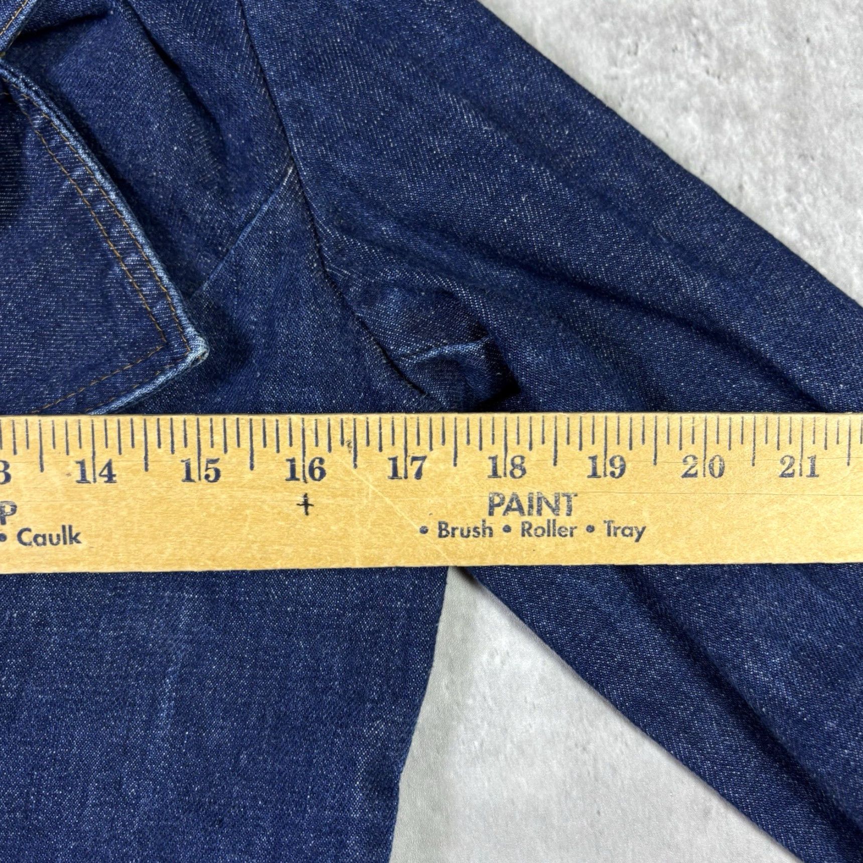 Levi's VINTAGE Levi's Denim Blazer Jacket Women's Small 70s 80s Dark Wash Blue Cotton Mid-Length Button Casual Size S / US 4 / IT 40 - 6 Thumbnail