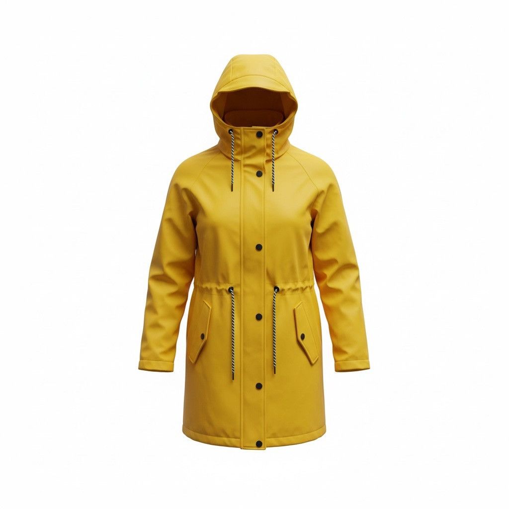 Tom Tailor Yellow Utility Parka Tom Tailor raincoat jacket M Size M / US 6-8 / IT 42-44 - 1 Thumbnail