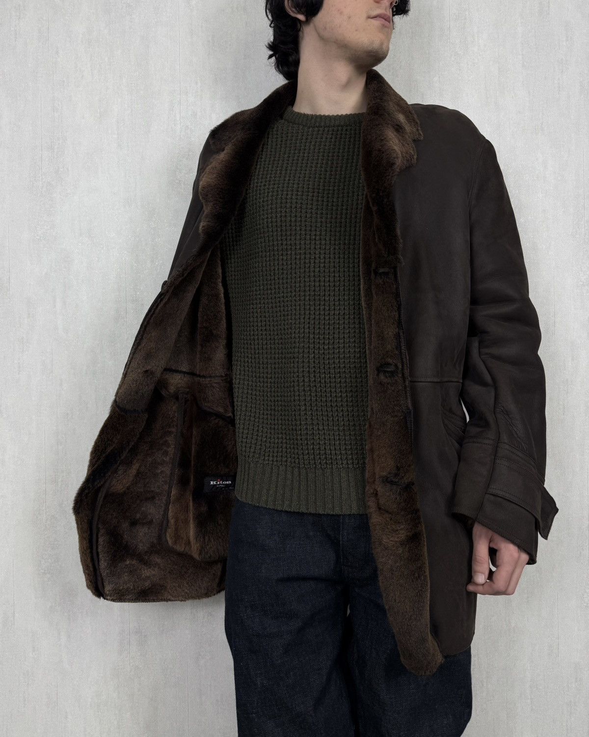Kiton Kiton Sheepskin Fur Coat Size 56 Size US XL / EU 56 / 4 - 2 Thumbnail