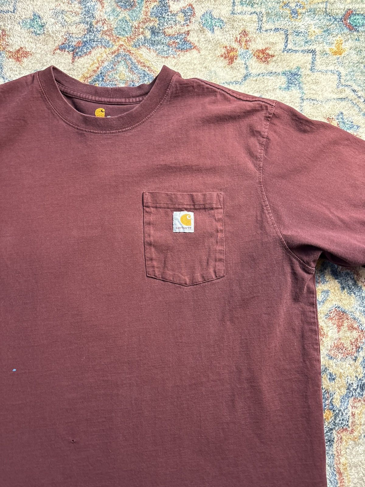 Carhartt Carhartt DISTRESSED Blank Pocket T-shirt Medium Size US M / EU 48-50 / 2 - 4 Thumbnail