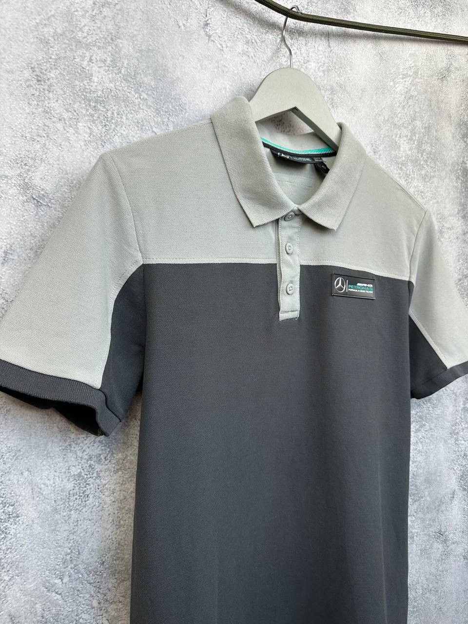 Mercedes-Benz Mercedes AMG Petronas Formula One Team Polo Shirt Grey/Black Size US S / EU 44-46 / 1 - 3 Thumbnail