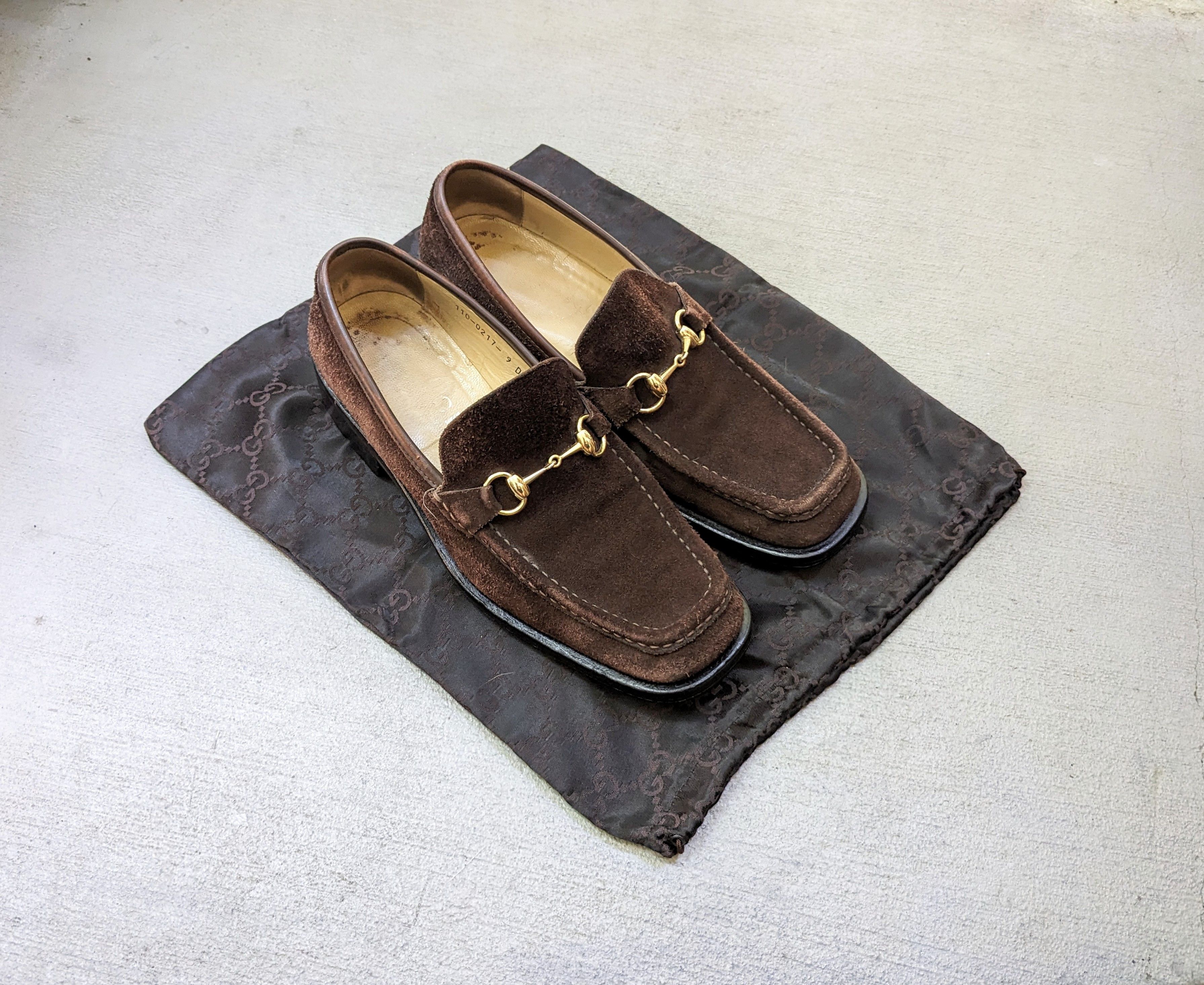 Gucci Gucci Horsebit Loafers Brown Suede Leather 9 Italy Slip On Size US 9 / EU 42 - 1 Thumbnail