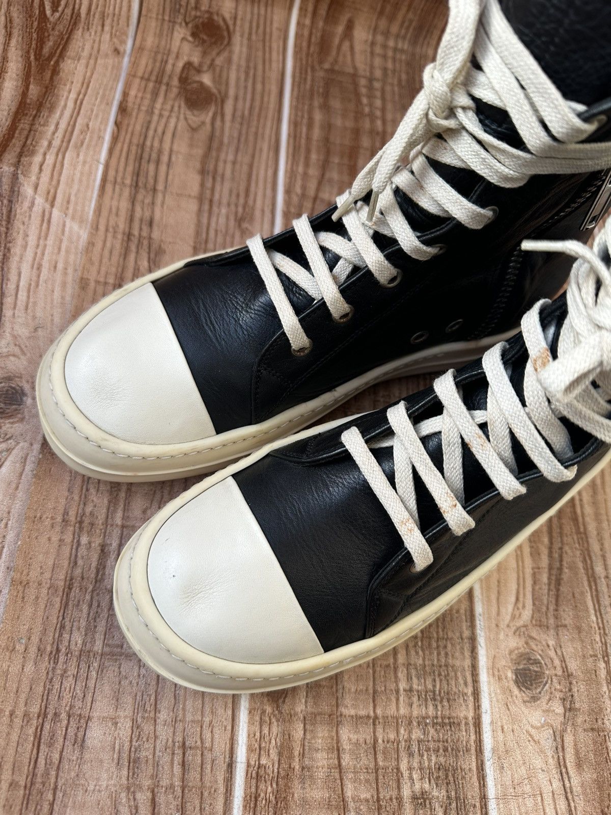 Rick Owens W18 Rick Owens Mainline Black Ramones Size US 8.5 / IT 38.5 - 5 Thumbnail