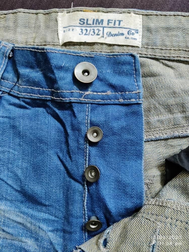Denim & Co. Denim Co. Distressed jeans Stonewash slim fit Size US 34 / EU 50 - 6 Thumbnail