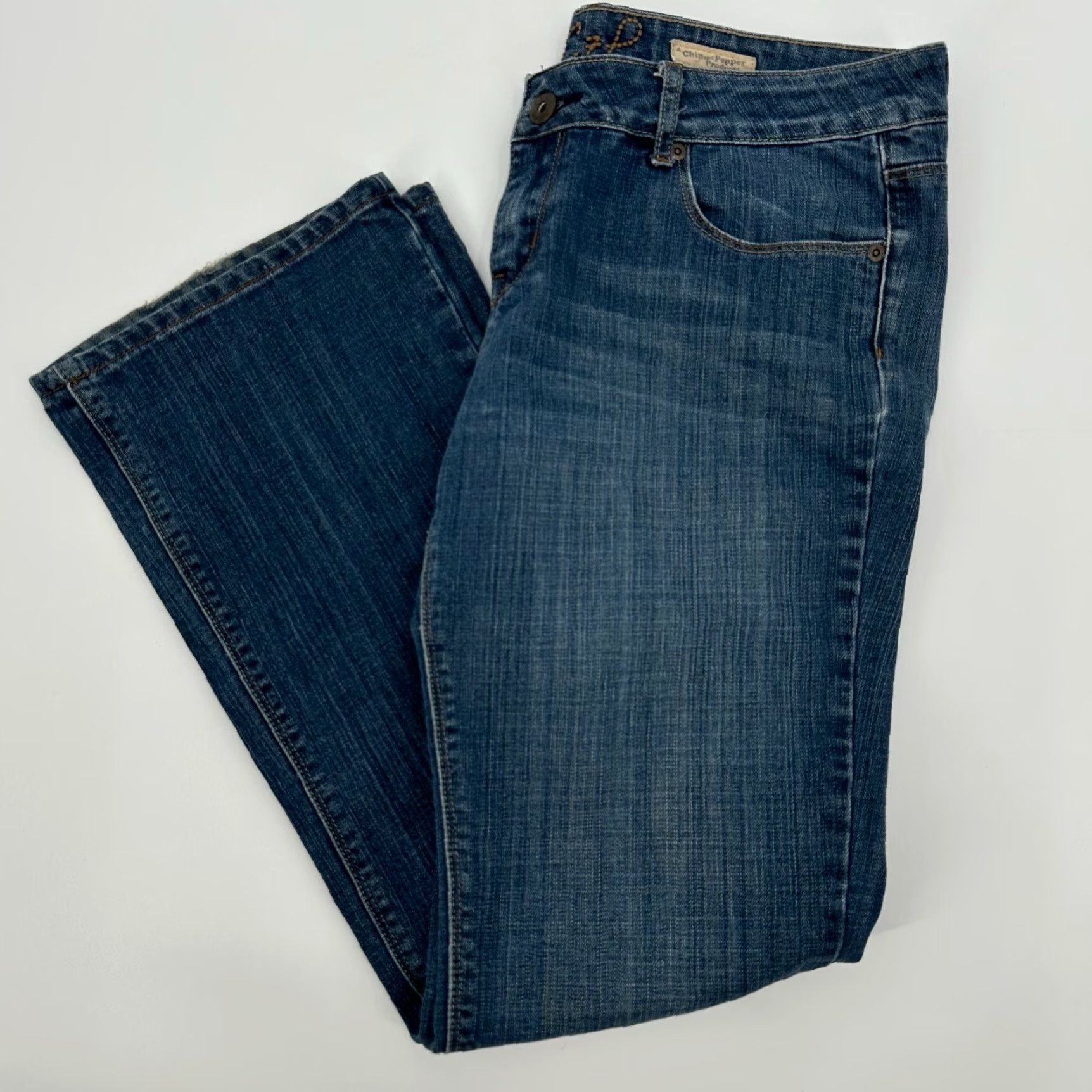 Vintage Chip & Pepper Jeans Women 13 Blue Denim Cotton Stretch Laguna Beach Bootcut Jeans Size 34" / US 12 / IT 48 - 2 Thumbnail