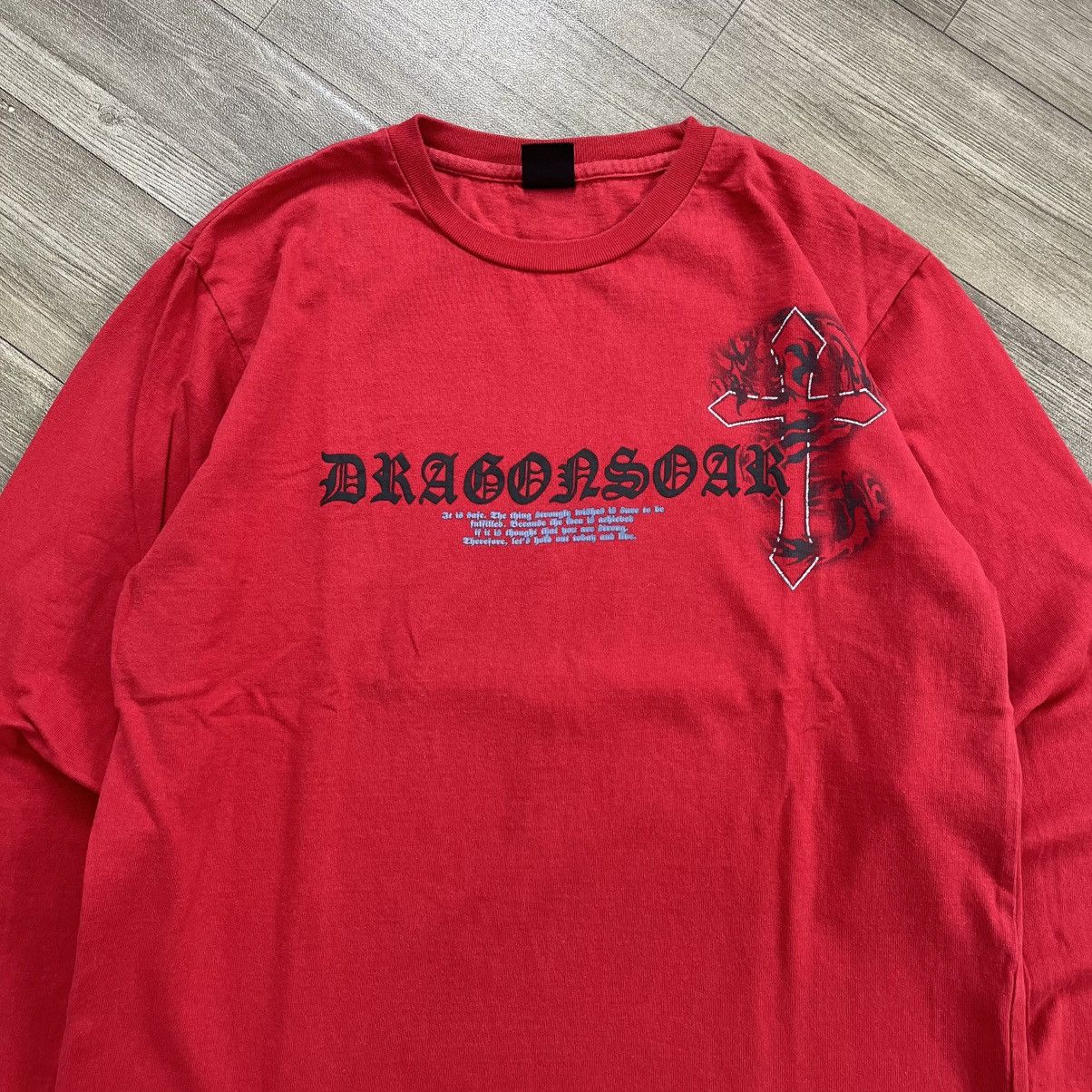 20471120 2000s Beaumere Cross Tribal Grunge Y2K Lgb Style LongSleeve Size US M / EU 48-50 / 2 - 10 Thumbnail
