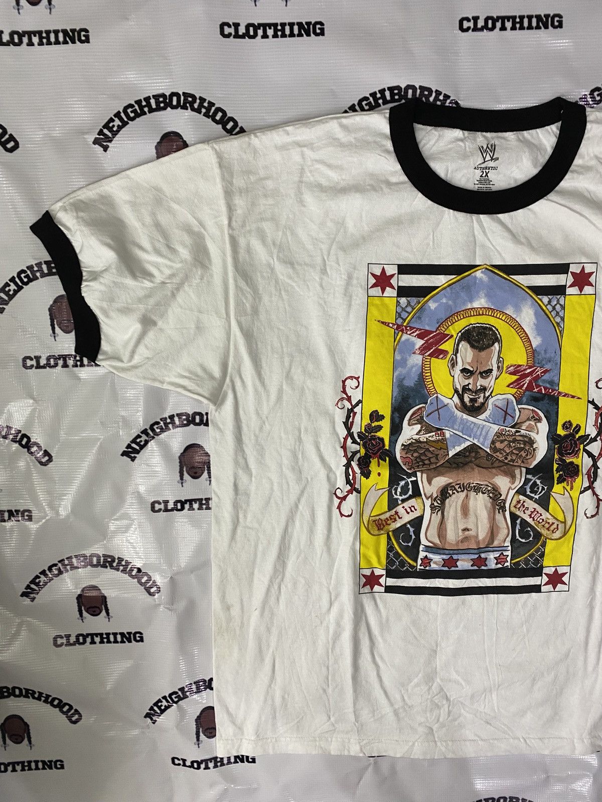 WWE CM PUNK SAINT TEE. Size US XXL / EU 58 / 5 - 5 Thumbnail