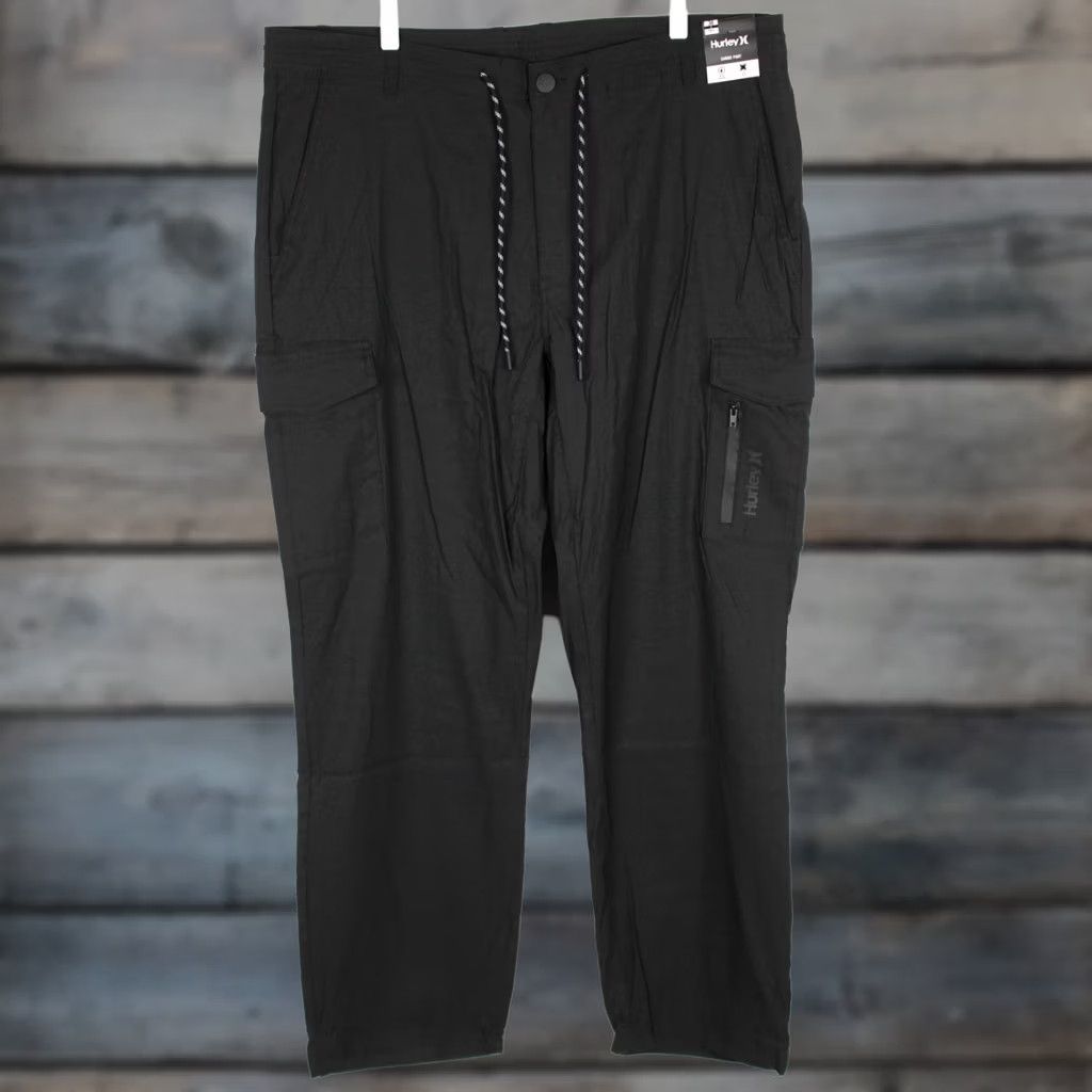 Hurley Hurley Men's Venture Cargo Pants 38 x 32 Black Zip Pocket Size US 38 / EU 54 - 1 Thumbnail
