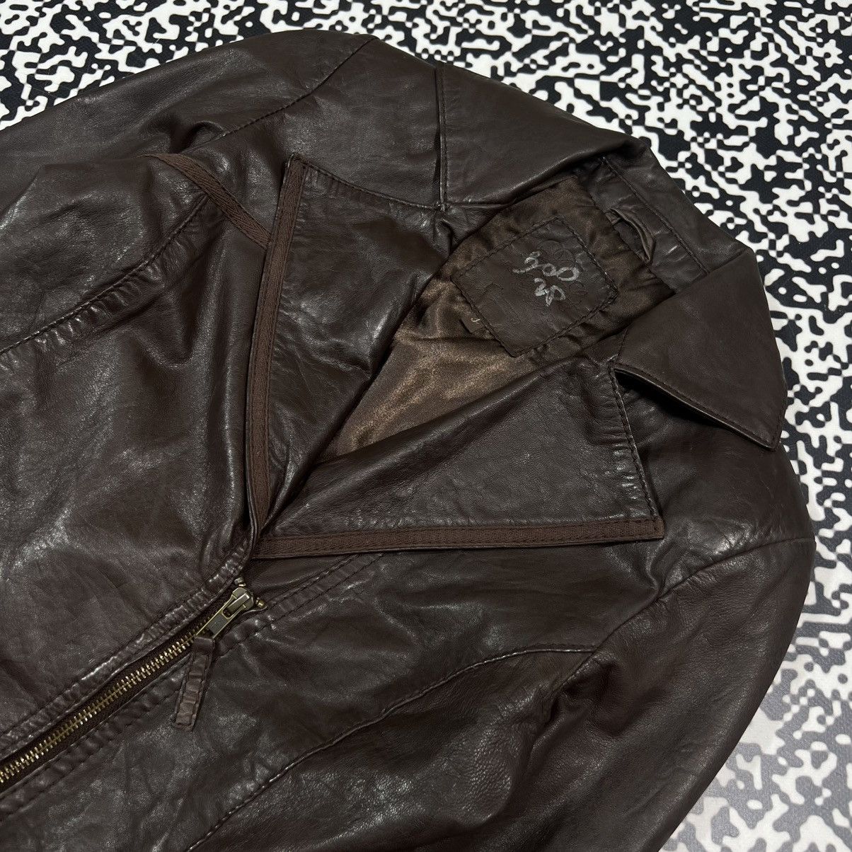 Japanese Brand Vintage Y2K Leather Zip Jacket Japanese Casual Casual Style Size S / US 4 / IT 40 - 7 Thumbnail