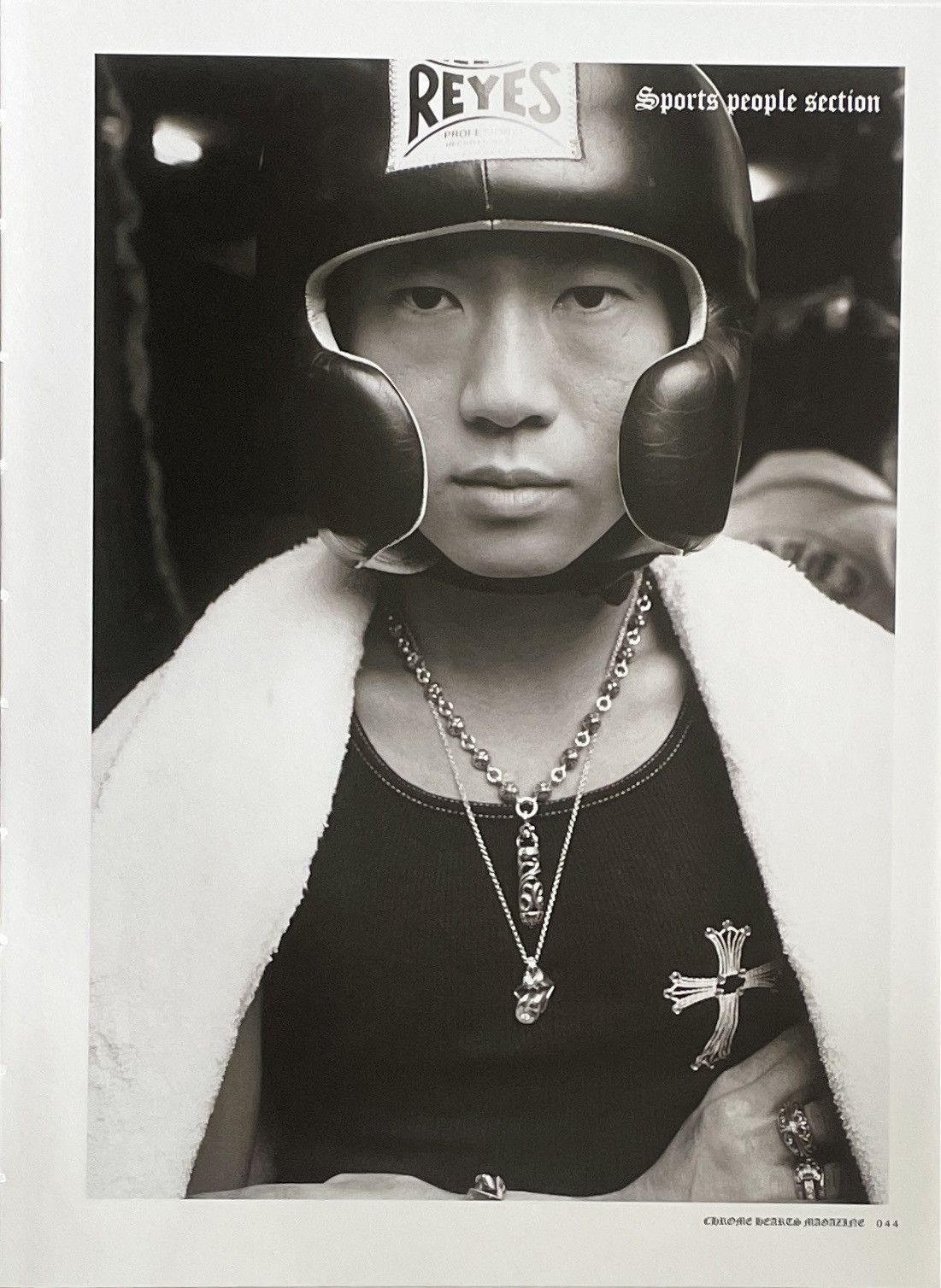 Chrome Hearts × Vintage Chrome Hearts black/white boxer photo Poster framed 9x11 Size ONE SIZE - 2 Thumbnail