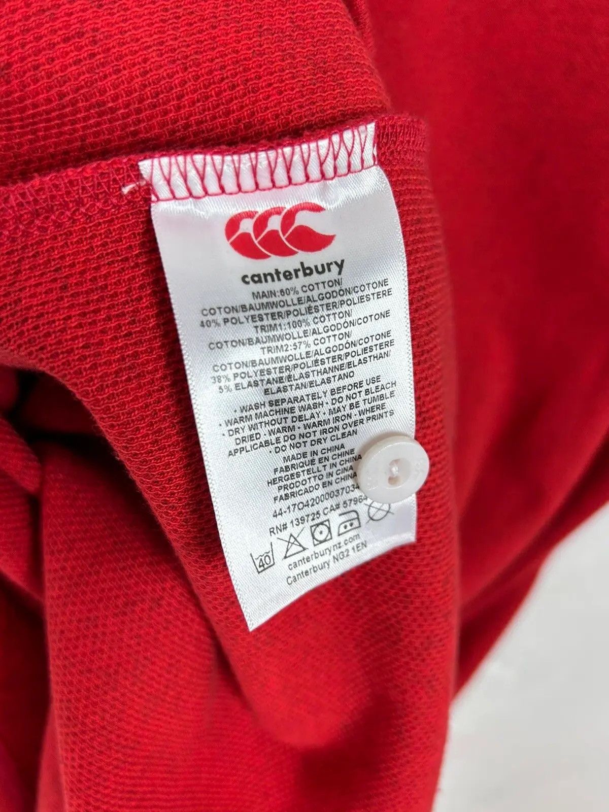 Canterbury of New Zealand BNWT Canterbury Of New Zealand England Rugby O2 Polo Shirt Size US L / EU 52-54 / 3 - 10 Thumbnail