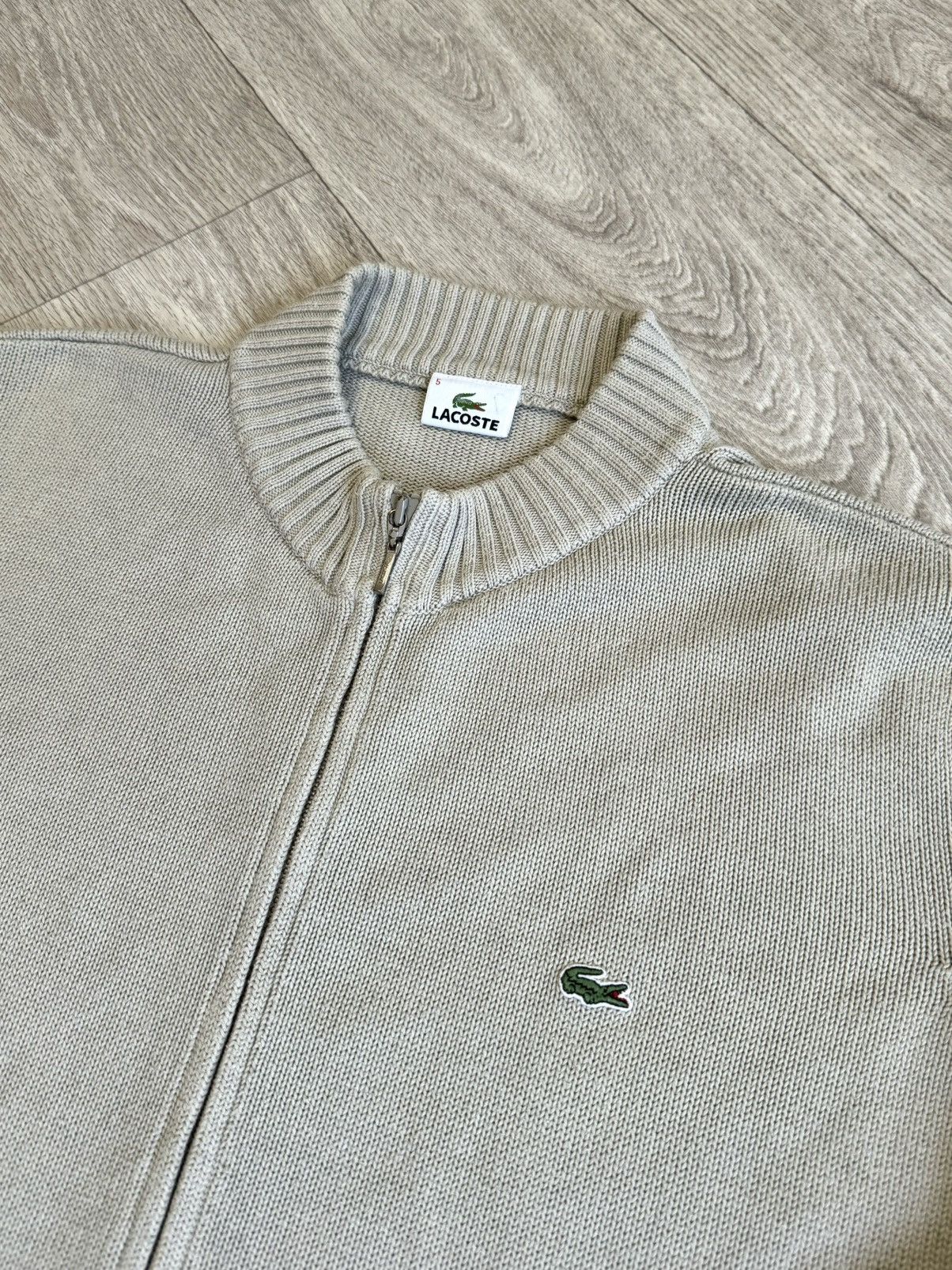 Lacoste 🔷Vintage Lacoste Zip Sweater 90s🔷 Size US L / EU 52-54 / 3 - 3 Thumbnail