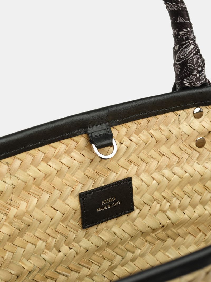 Amiri o1s1wg110426 Size: OS / MA Raffia Macro Tote Bag in Beige Size ONE SIZE - 5 Thumbnail