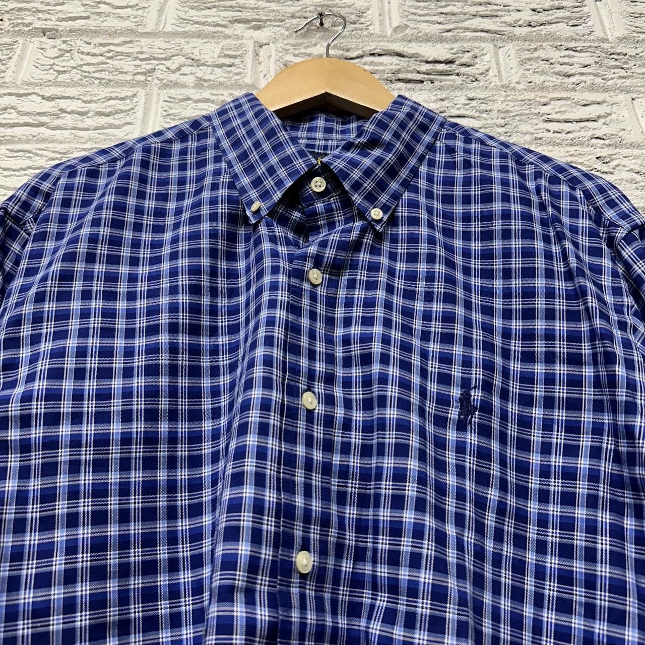 Polo Ralph Lauren Polo Ralph Lauren Gingham Check Blue Button Down XL Size US XL / EU 56 / 4 - 1 Thumbnail