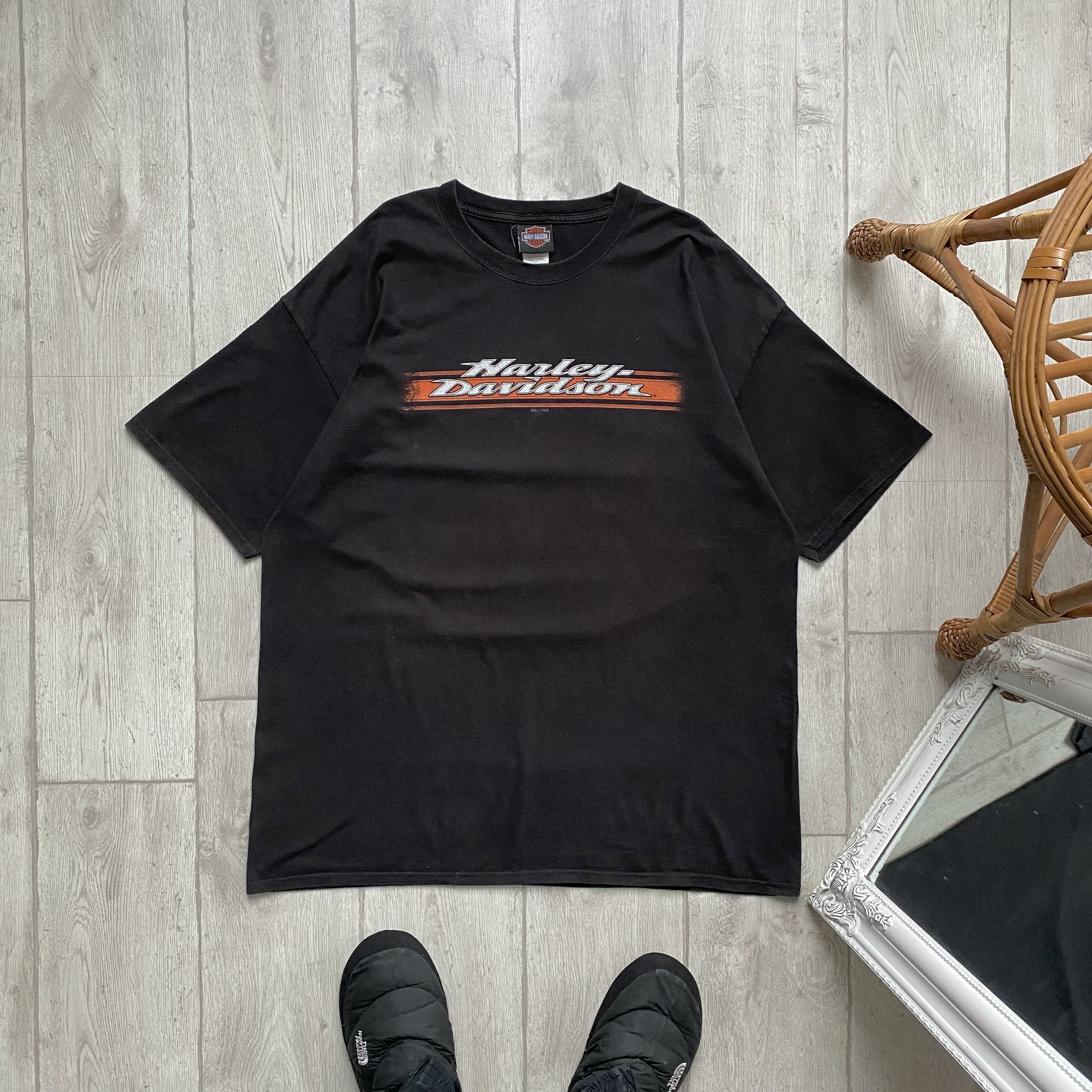 Harley Davidson Rock x Harley Davidson vintage washed TEE motorcycles Y2K Size US XL / EU 56 / 4 - 2 Thumbnail