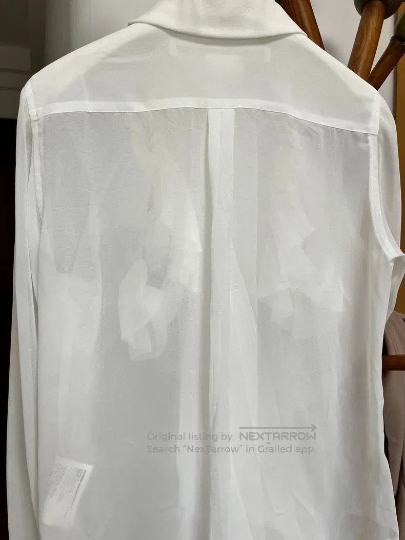 Comme des Garcons Comme des Garçons White Ruffled Shirt. Size US M / EU 48-50 / 2 - 8 Thumbnail