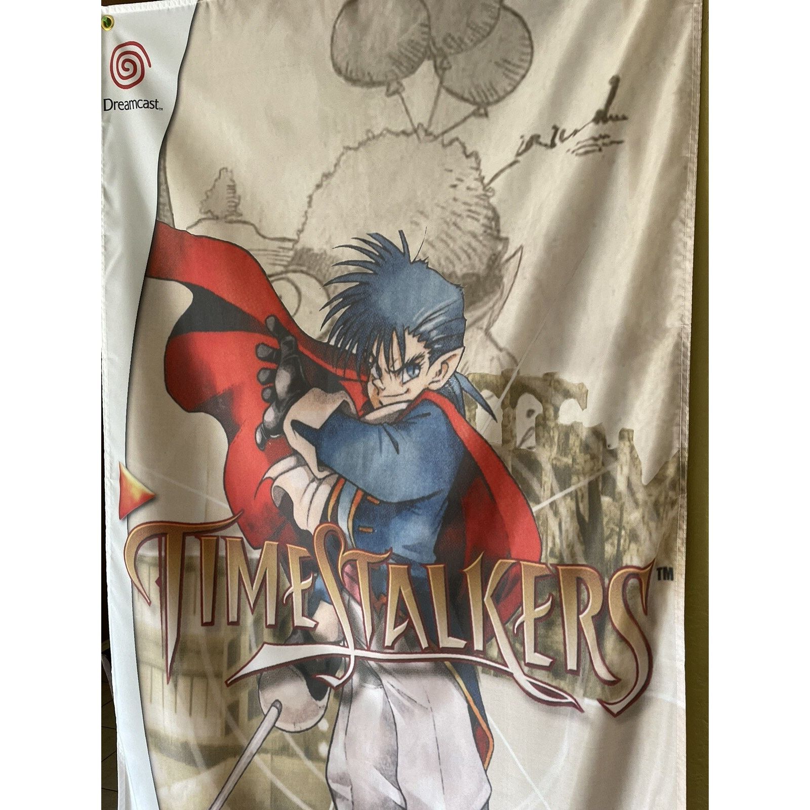 Other Time Stalkers 5ft Flag Sega Dreamcast 2000 Banner Poster Size ONE SIZE - 3 Thumbnail