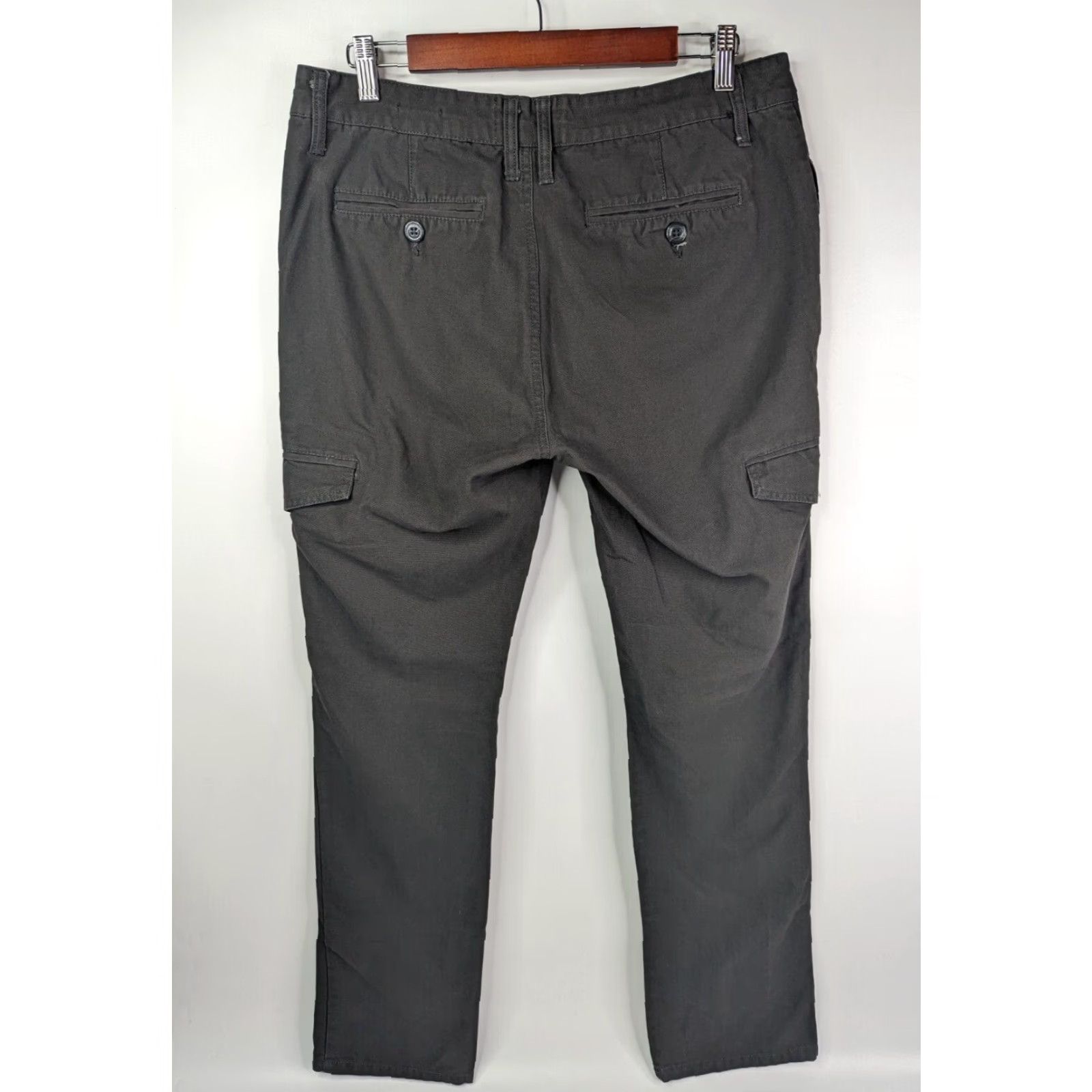 Denime MBX Denim Wear Cargo Pants Straight Leg 34x32 Grey Solid Mens Pants Regular Denim MBX Cargo 34 32 Gray Dark? Size US 34 / EU 50 - 4 Thumbnail