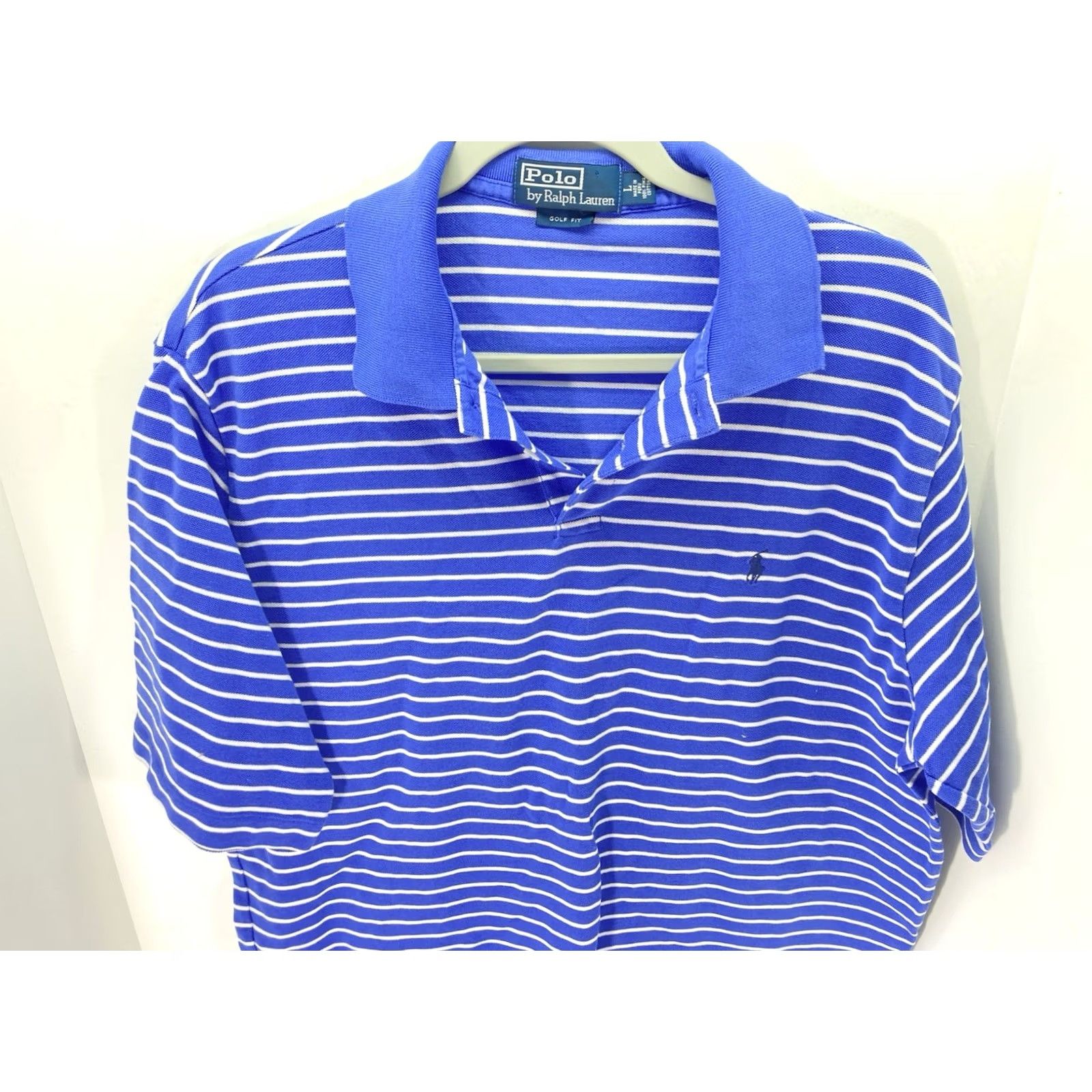 Ralph Lauren Ralph Lauren Polo Golf Shirt Men Size Large Blue Stripe Pima Cotton Short Sleeve Size US L / EU 52-54 / 3 - 2 Thumbnail