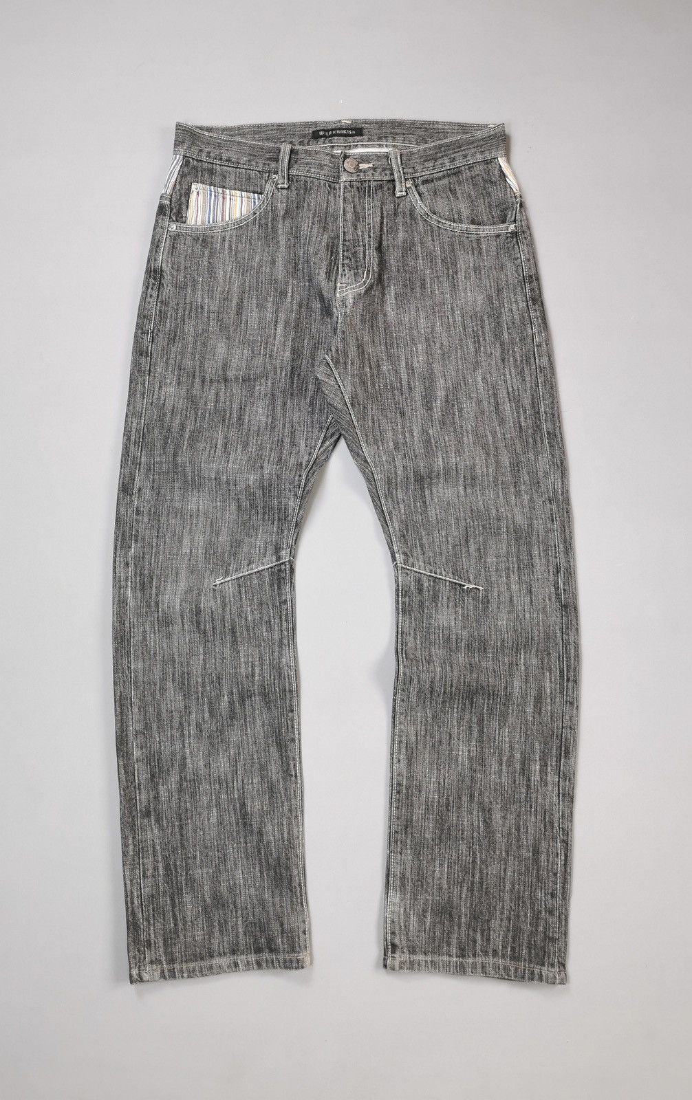 Japanese Brand × Vintage Wild Khakis Stripe Pocket Jeans (LG75) Size US 31 - 2 Thumbnail