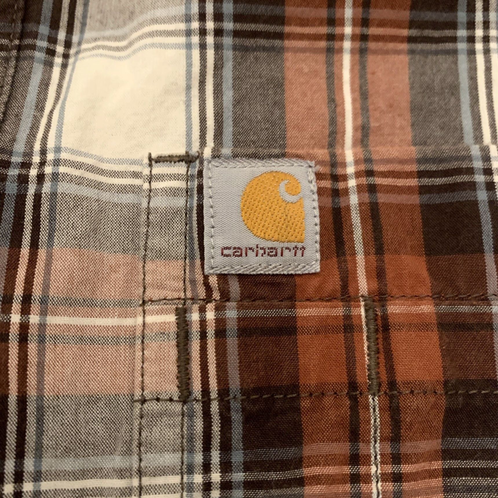 Carhartt Carhartt Shirt Mens Short Sleeve Plaid Button Front Size L Casual Relaxed Fit Multicolor Size US L / EU 52-54 / 3 - 2 Thumbnail