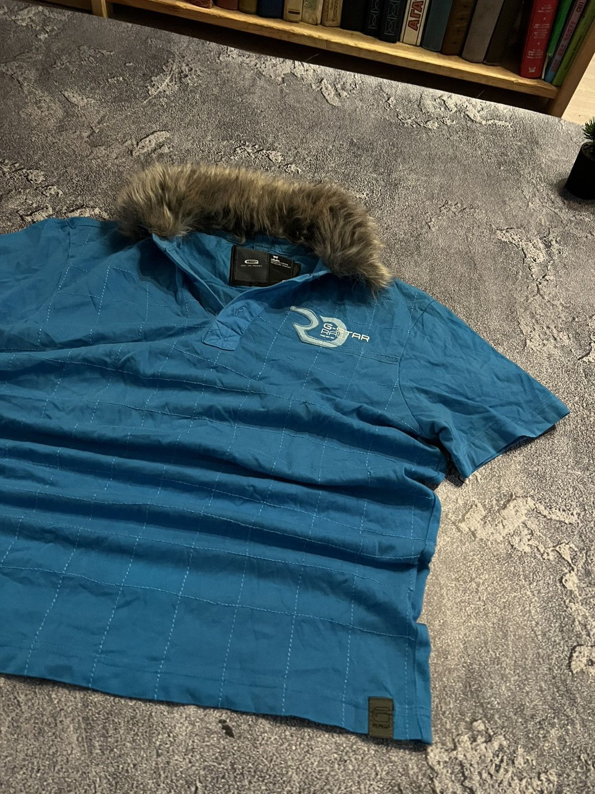 Vintage CRAZY Vintage G-Star With Fur / Y2K Archive Style Rock 90s Size US M / EU 48-50 / 2 - 2 Thumbnail