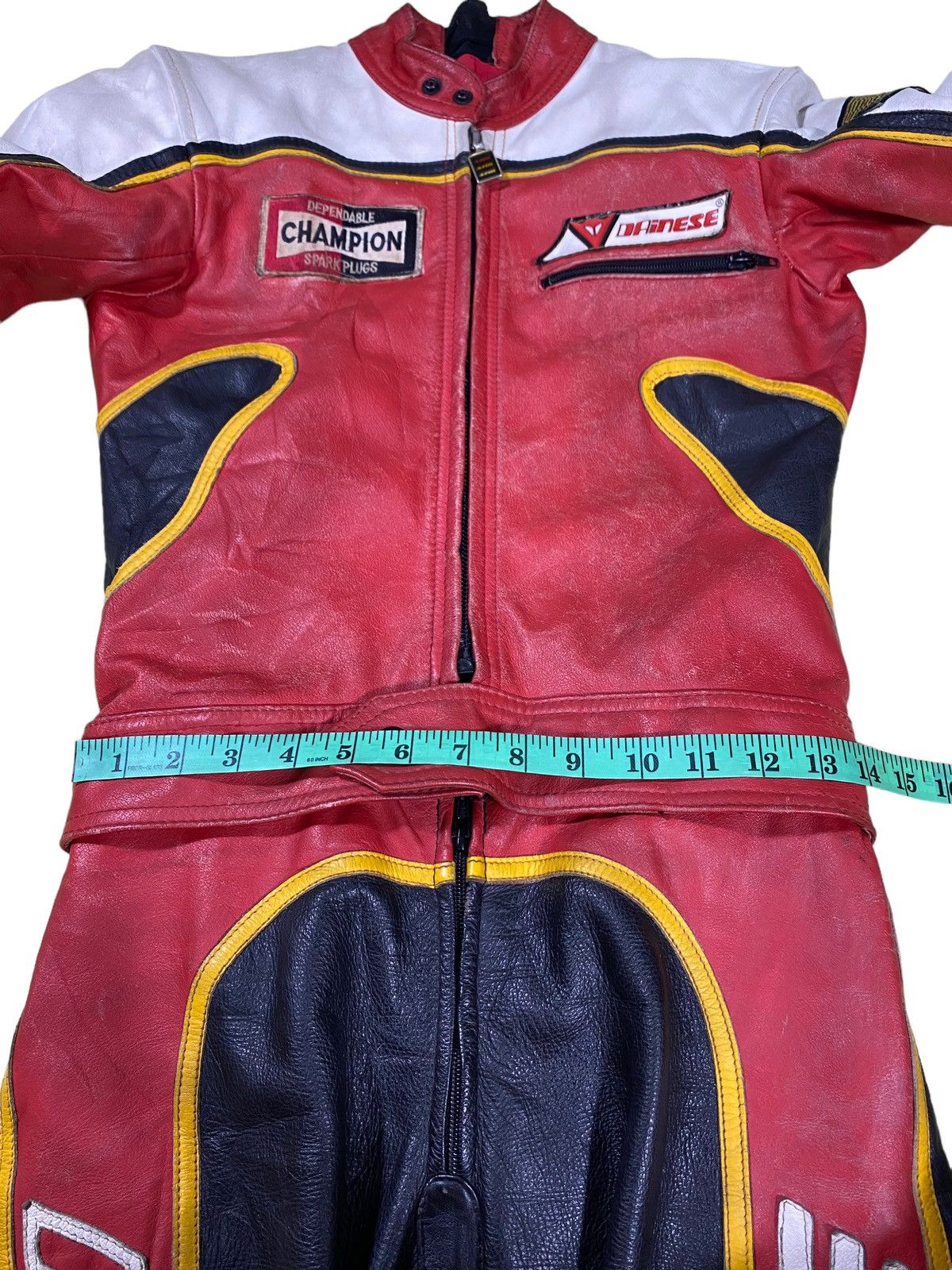 Dainese × Vintage Vintage 80s Dainese Overall Riding Suit Class Leather Size US S / EU 44-46 / 1 - 22 Thumbnail