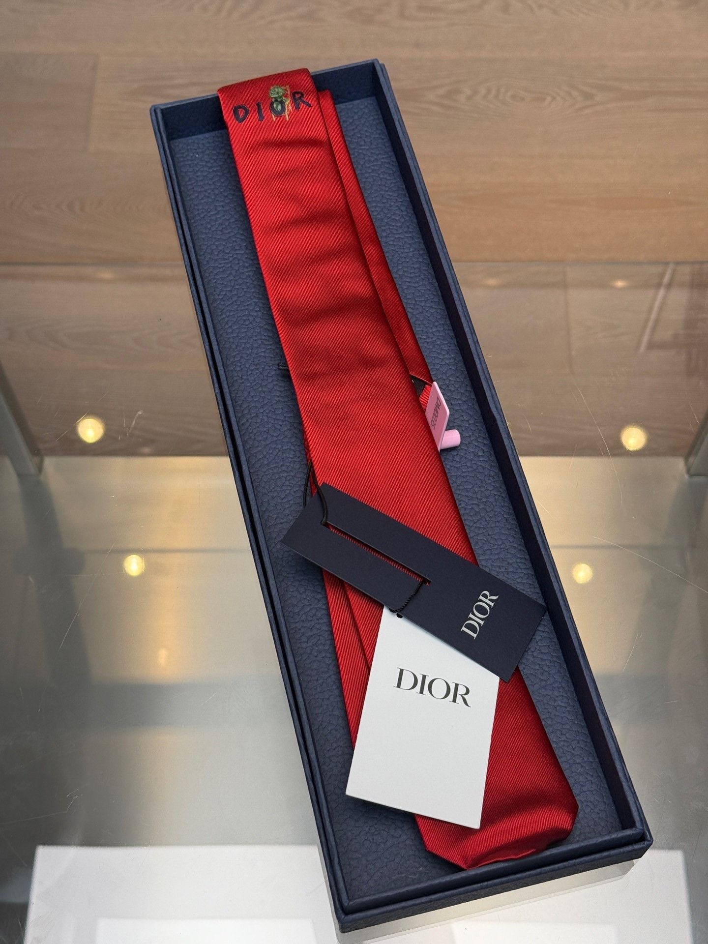 Dior Dior Brand Letter Pattern Tie Size ONE SIZE - 1 Thumbnail