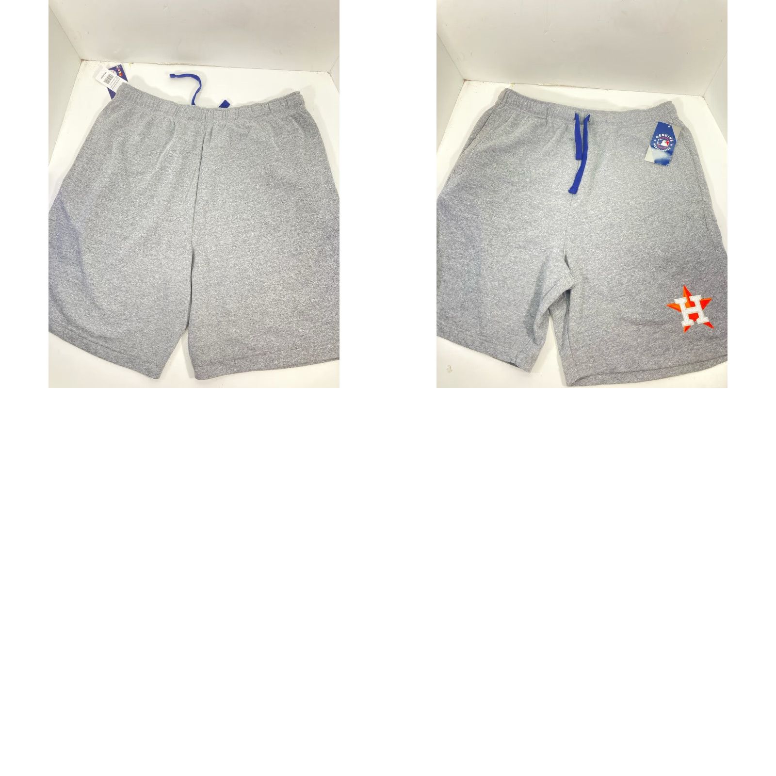Vintage Houston Astros Majestic Shorts Men 2XL 40X11 Gray Cotton Drawstring NWT Size US 39 - 9 Thumbnail