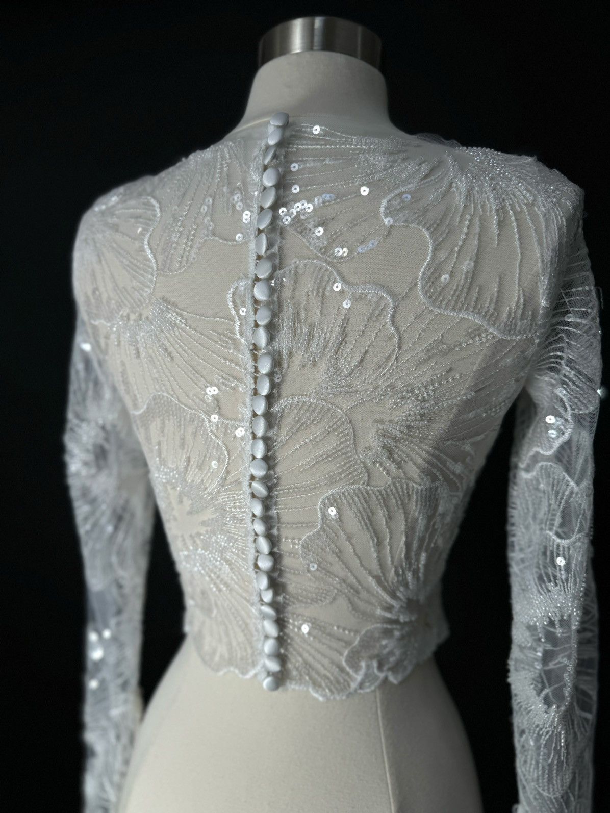 Other Preloved US 0 Embroidered lace Anna Augusta Bridal Cape Size XS / US 0-2 / IT 36-38 - 6 Thumbnail