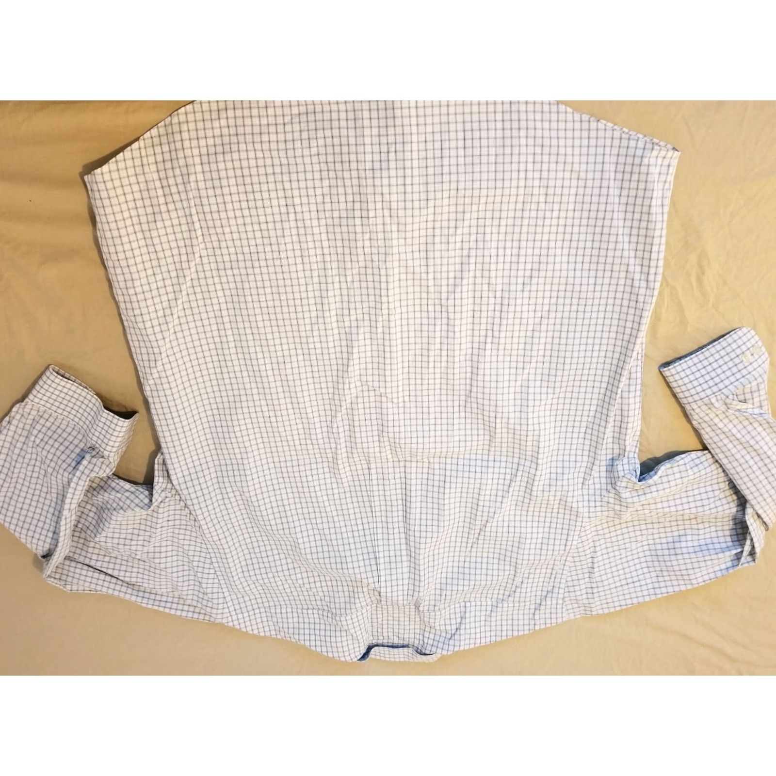 Brooks Brothers Mens Brooks Brothers Dress Shirt Button 2XL XXL White Cotton Size 48R - 5 Thumbnail