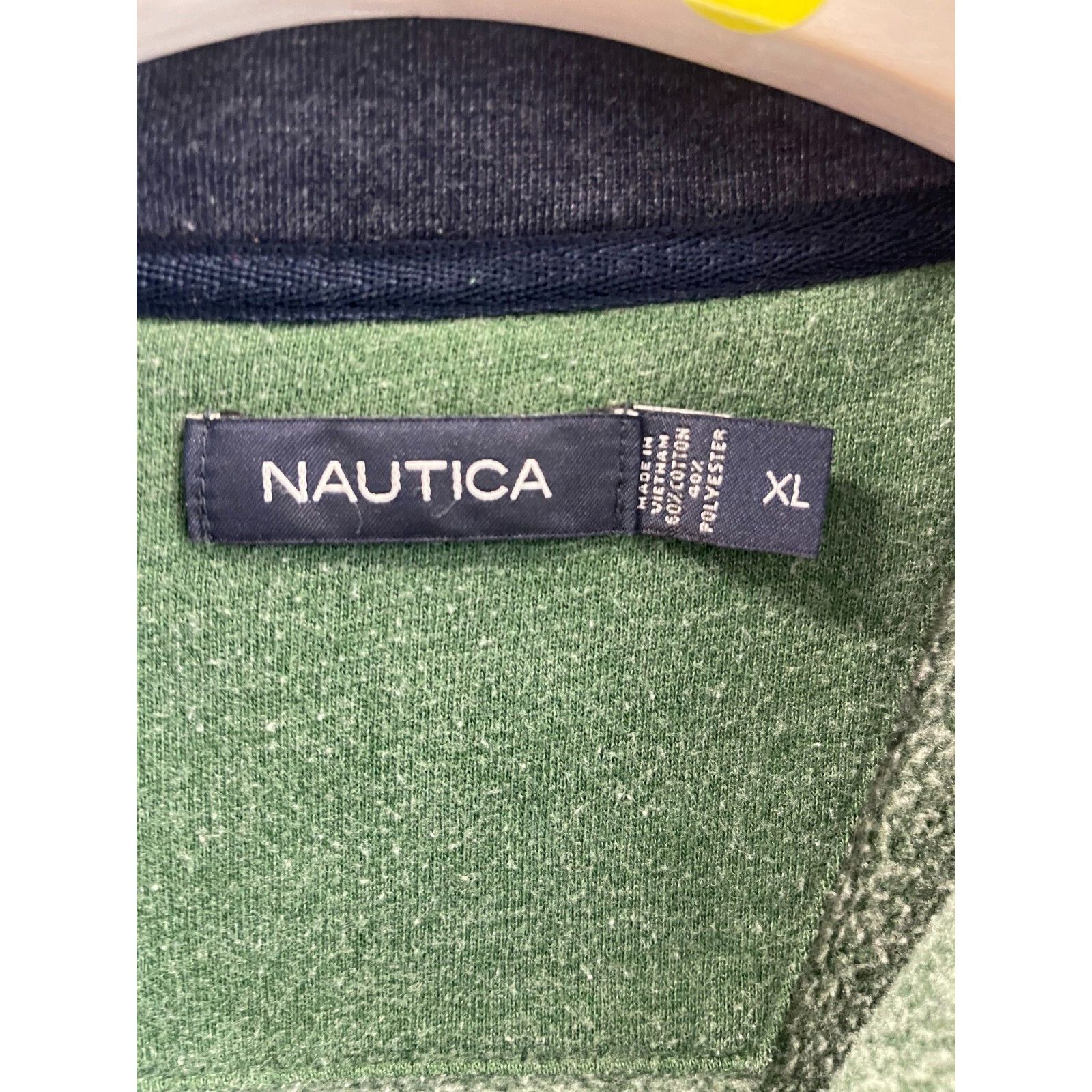 Nautica VTG 90S Y2K NAUTICA BLUE GREEN STRIPE BOATING QUARTER ZIP SW Size US XL / EU 56 / 4 - 7 Thumbnail