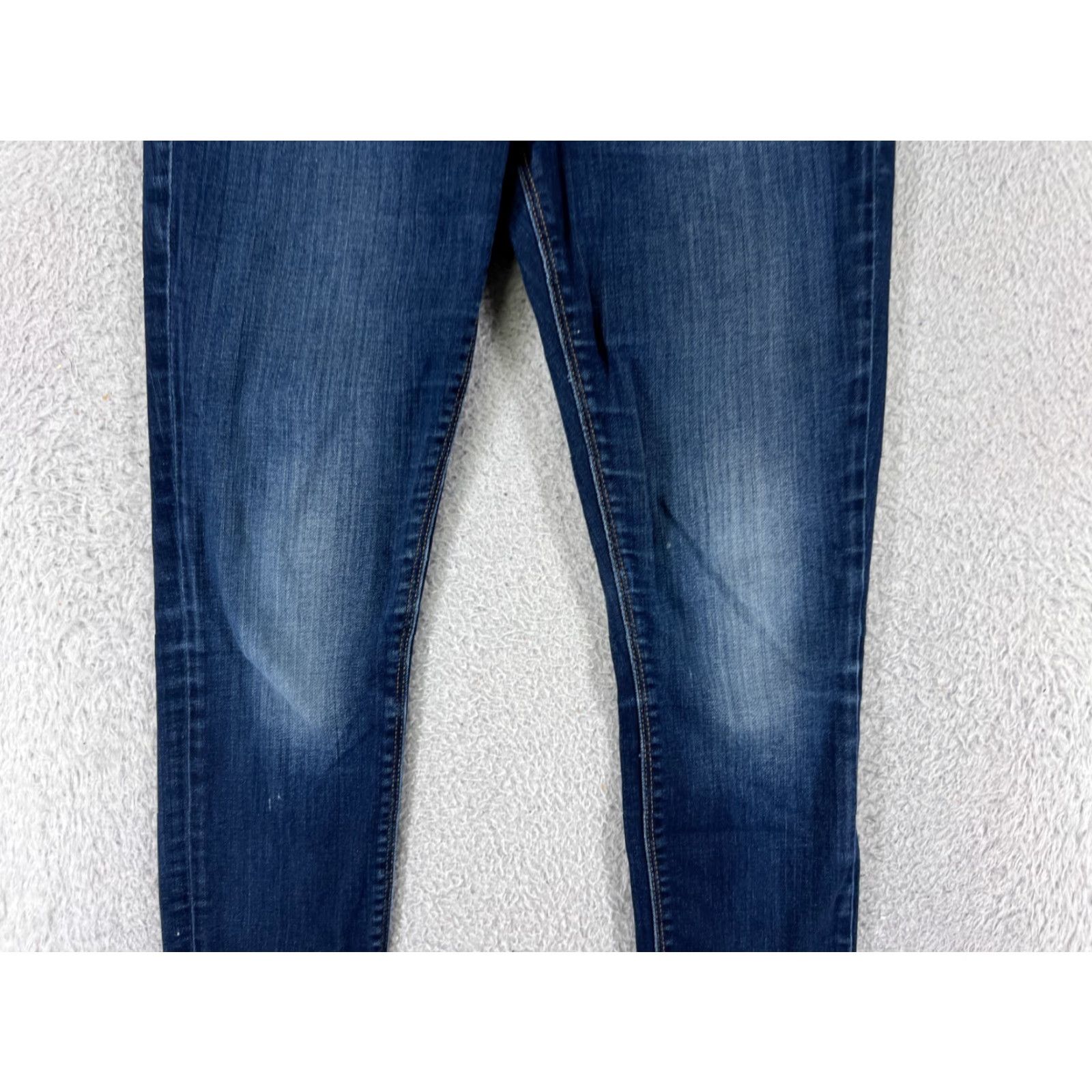 Lucky Brand Lucky Brand Jeans Women 2 Blue Denim Tapered Skinny Low Rise 5-Pocket Cotton Blend Size 26" / US 2 / IT 38 - 6 Thumbnail