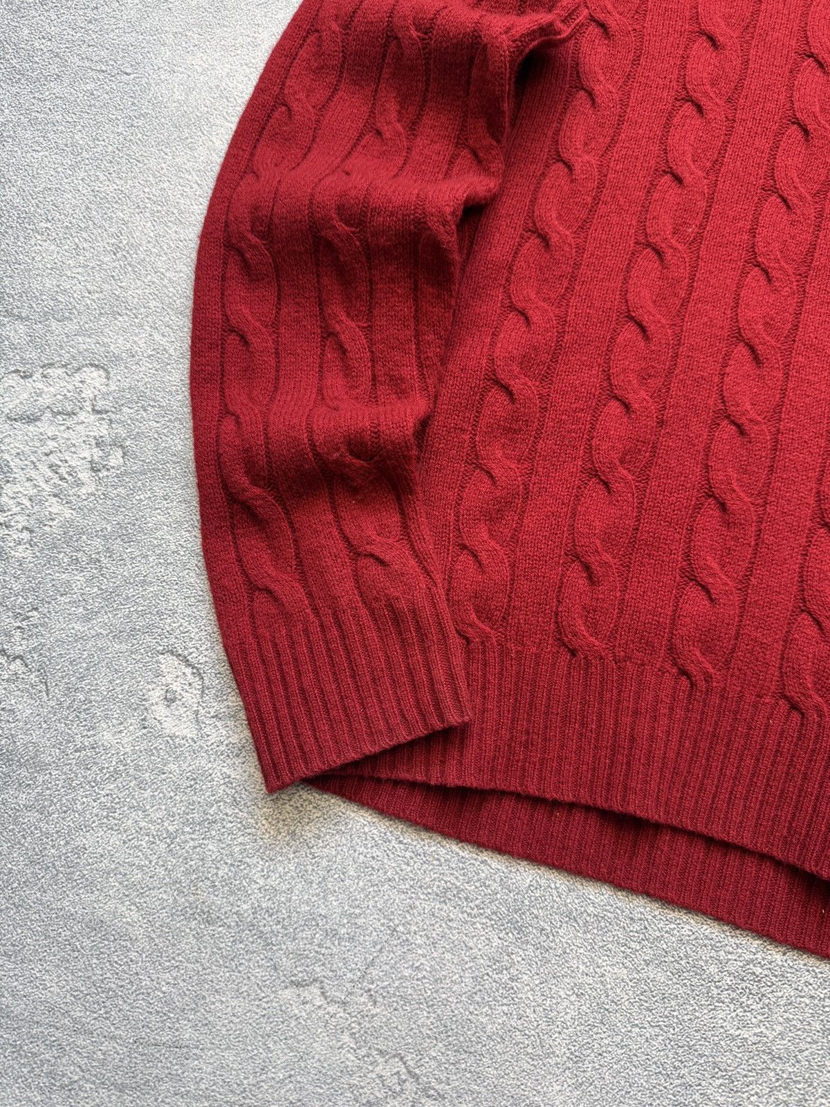 Polo Ralph Lauren Polo Ralph Lauren Sweater Men's Cable Knit Y2K Size US S / EU 44-46 / 1 - 2 Thumbnail