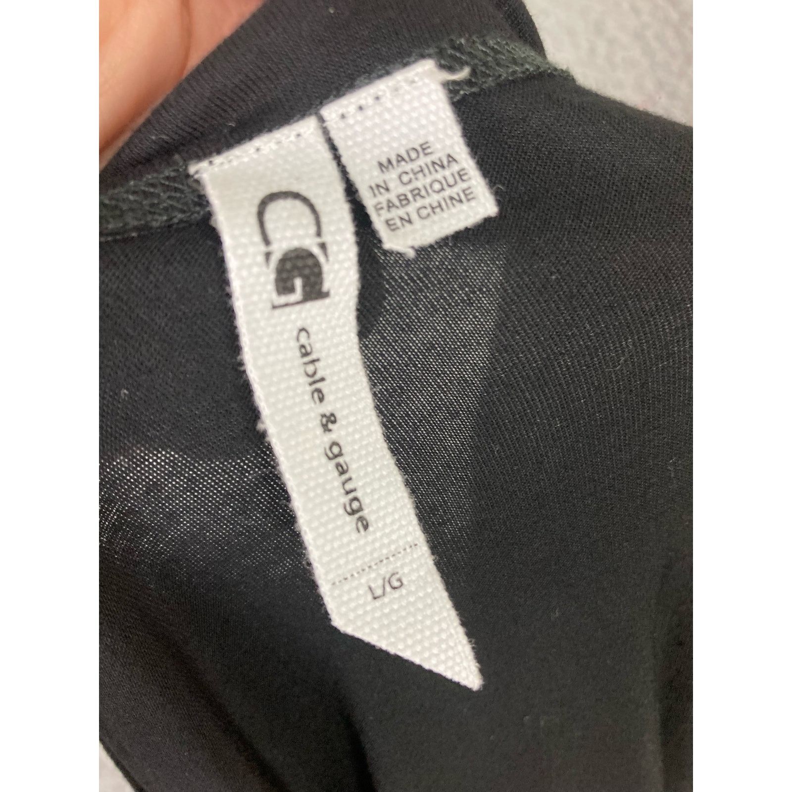 Other Cable & Gauge Black Blouse Viscose Spandex L Size L / US 10 / IT 46 - 3 Thumbnail