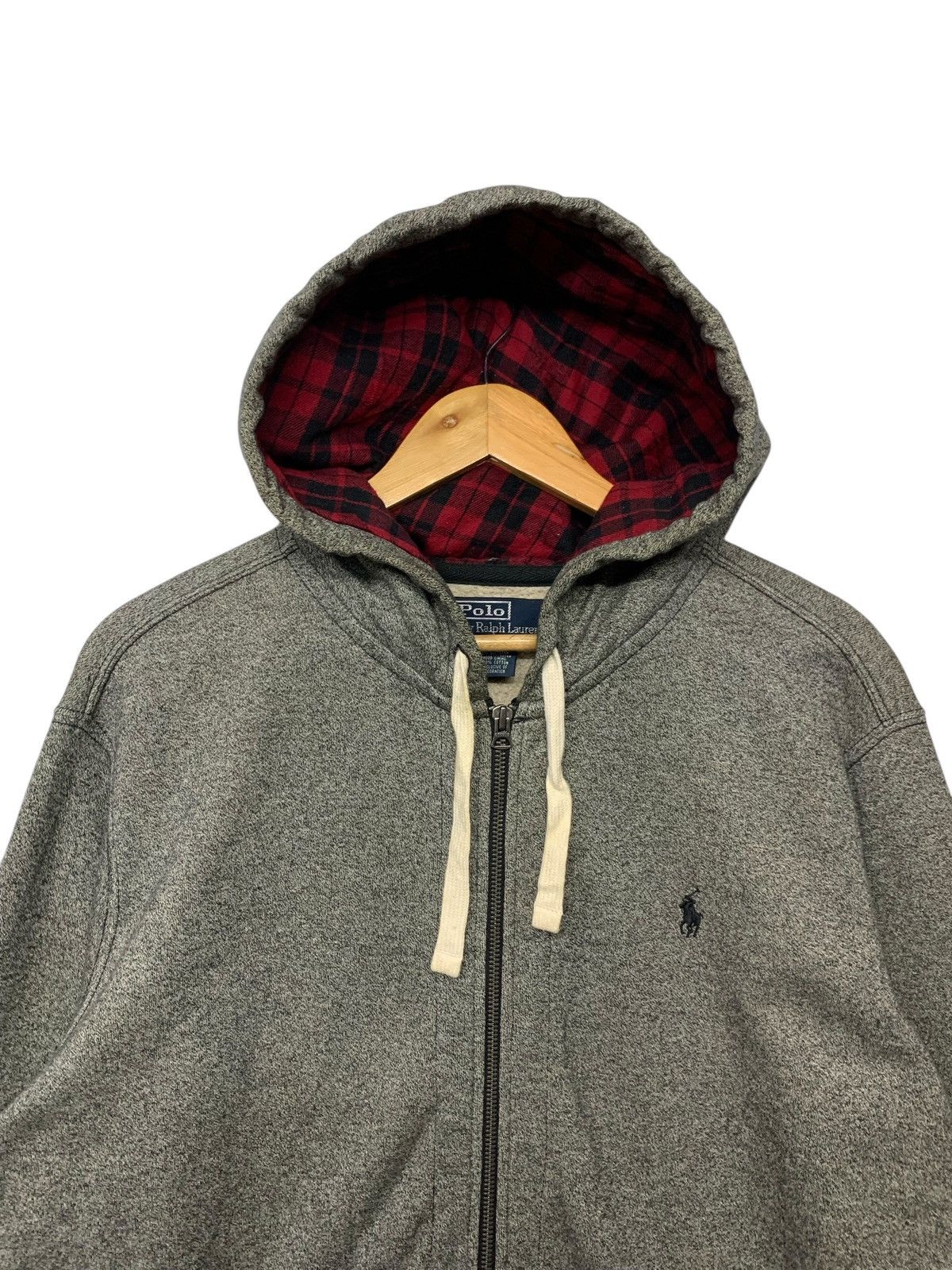 Polo Ralph Lauren Vintage 90's Polo Ralph Lauren Small Pony Hoodie Zipper Down Size US L / EU 52-54 / 3 - 5 Thumbnail