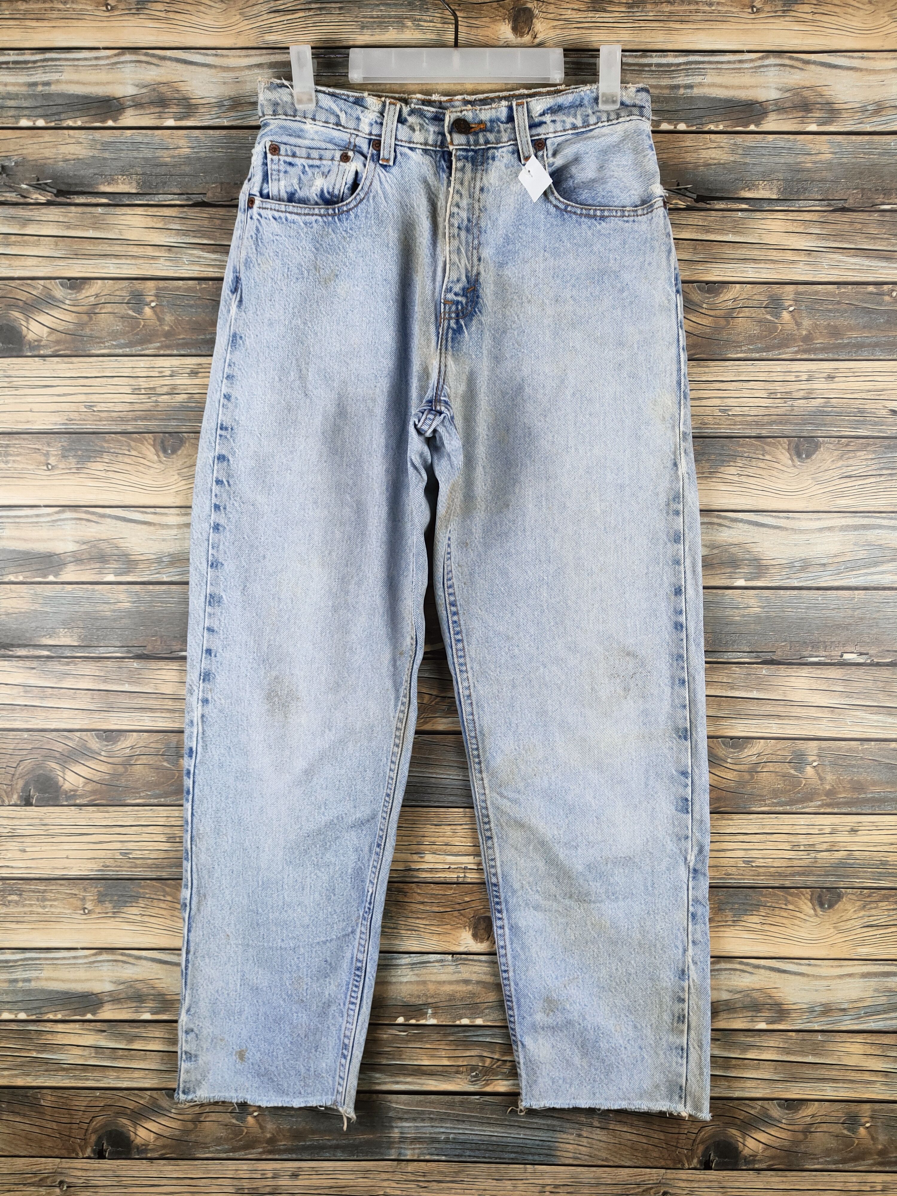 Levi's DL 561 Levi's Blue Distressed Ripped Jeans #46-810 Size US 28 / EU 44 - 1 Thumbnail