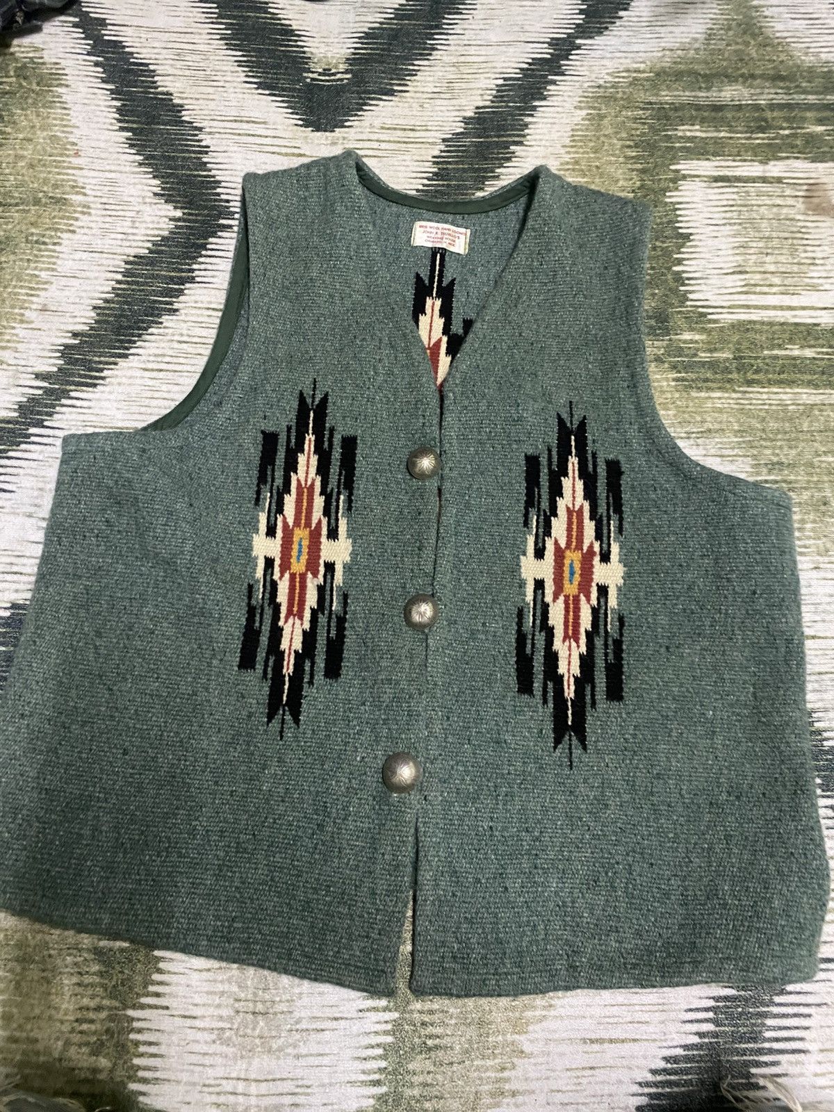 Other × Vintage TRUJILLO'S CHIMAYO VEST JOHN R HANDMADE Size 38L - 1 Thumbnail
