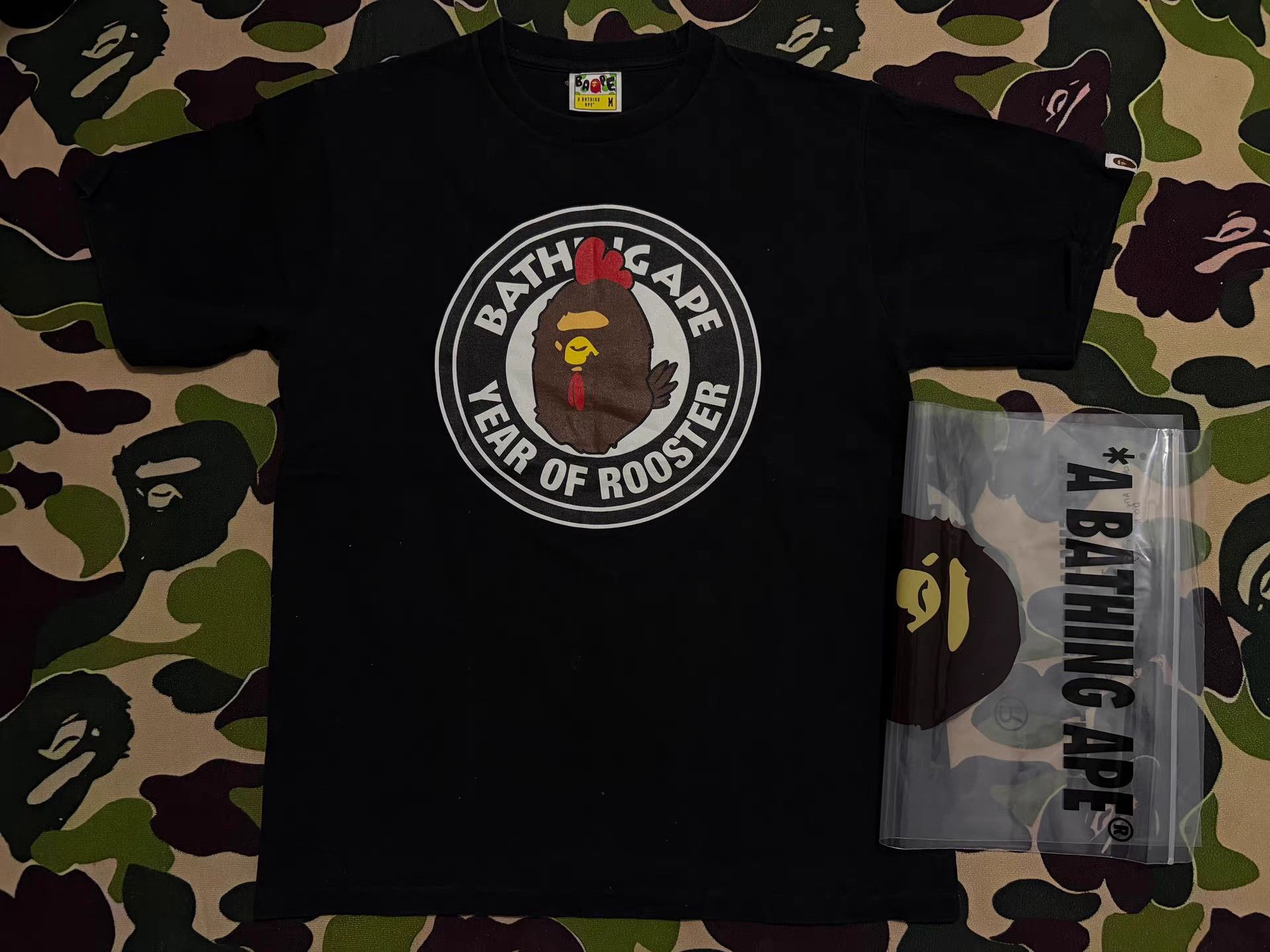 Bape Bape Year of the Rooster Ape Head T-Shirt Size US M / EU 48-50 / 2 - 1 Thumbnail