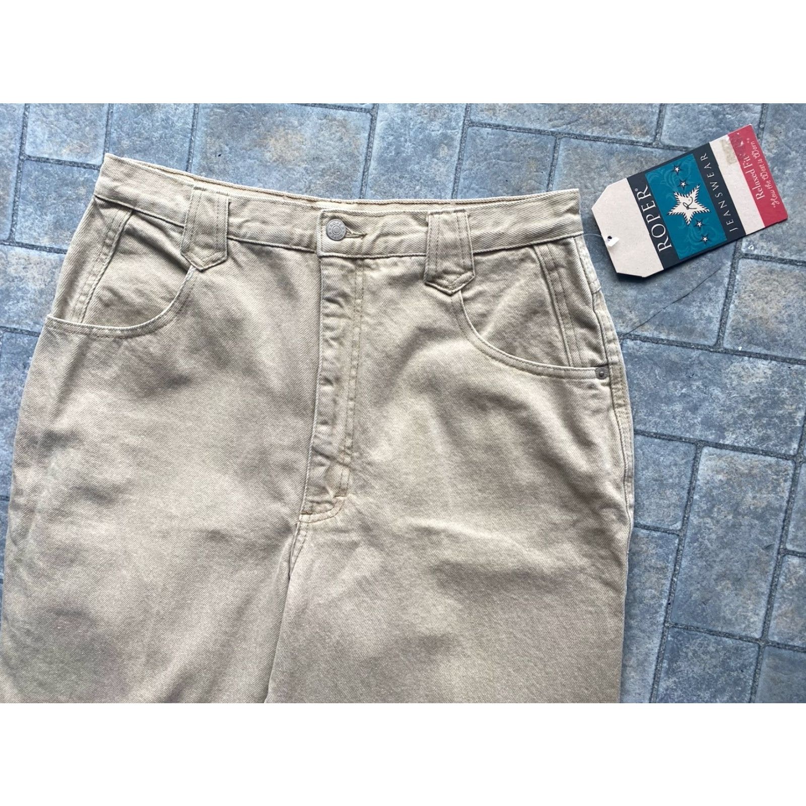 Roper VINTAGE Roper Jeanswear Jeans Pants Women’s 17/18 Made In USA Beige Womens Jeanswear Pants 17/18 Beige VTG Size 38" / US 16 / IT 52 - 4 Thumbnail