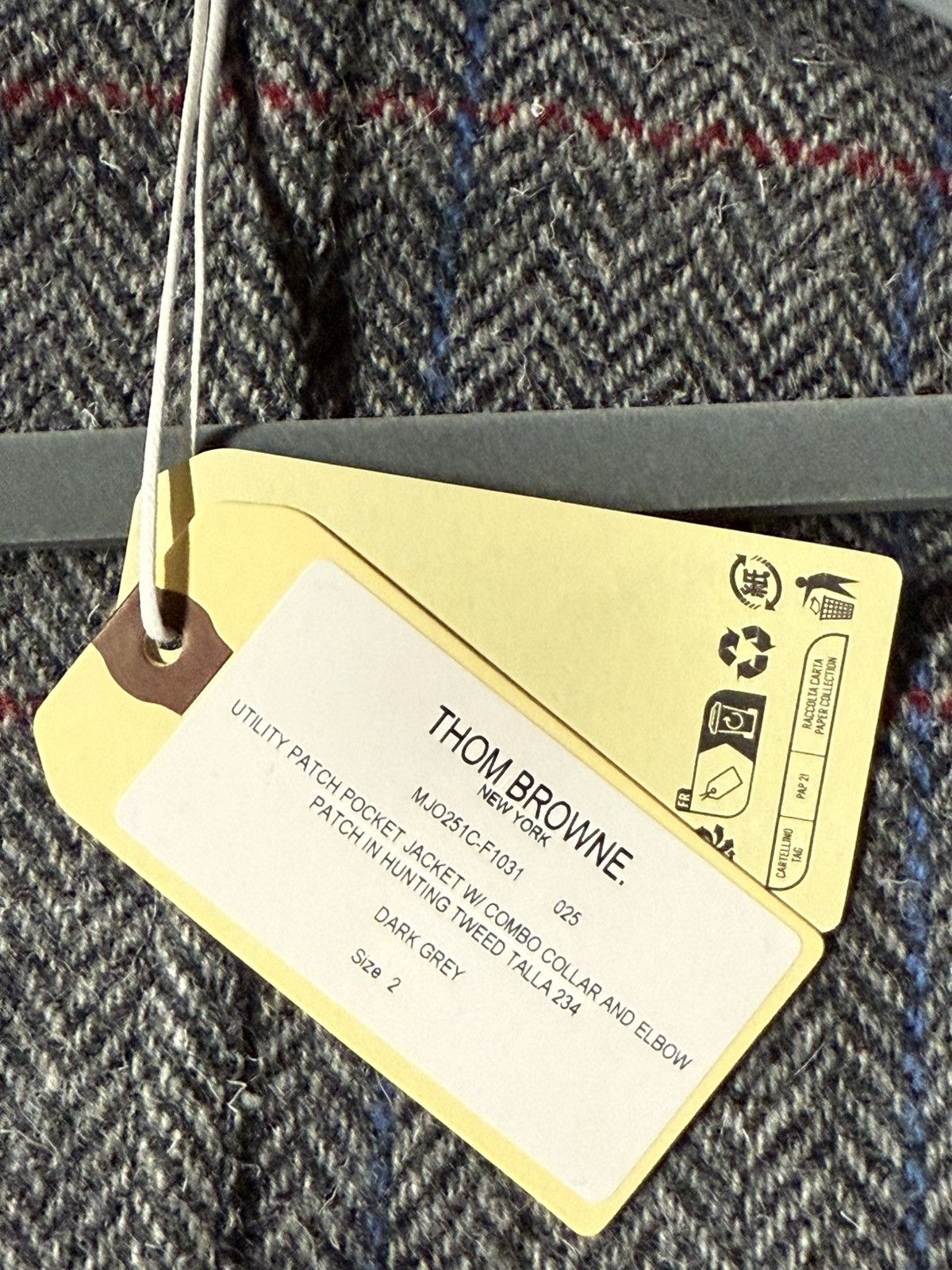 Thom Browne Thom Browne Tweed Utility Jacket BNWT Size 2 + Bag & Hanger Size US M / EU 48-50 / 2 - 6 Thumbnail