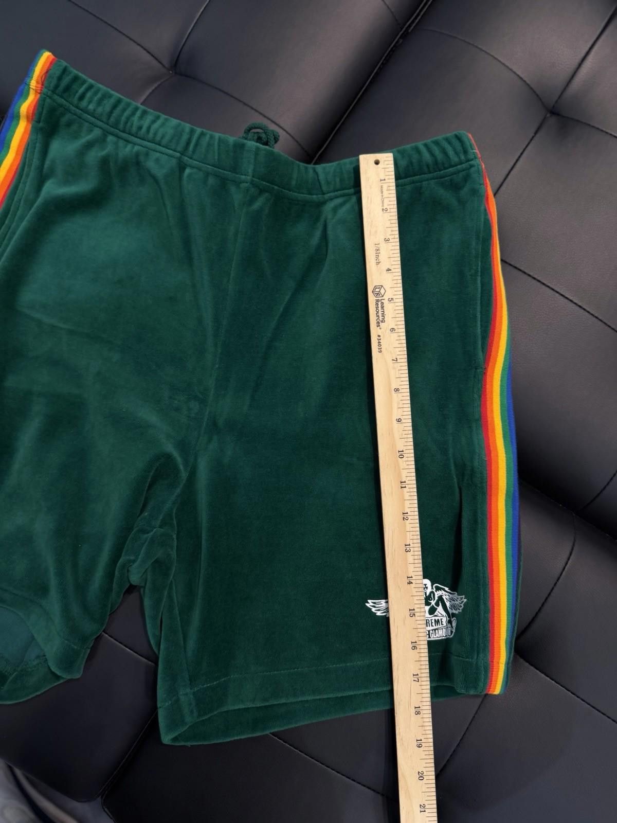 Supreme SS21 Supreme x Hysteric Glamour Velour Short Green Medium Size US 32 / EU 48 - 12 Thumbnail