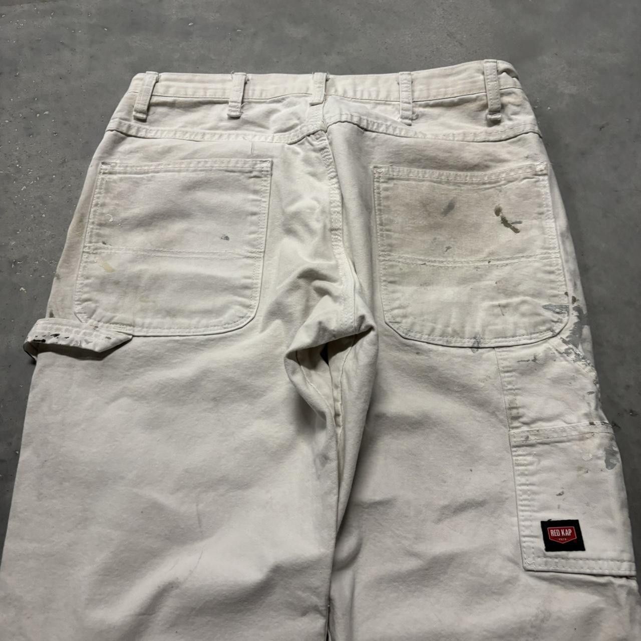 Vintage Crazy Vintage 90s Grunge White Paint Splatter Skater Workwear Carpenter Pants! Size US 32 / EU 48 - 7 Thumbnail