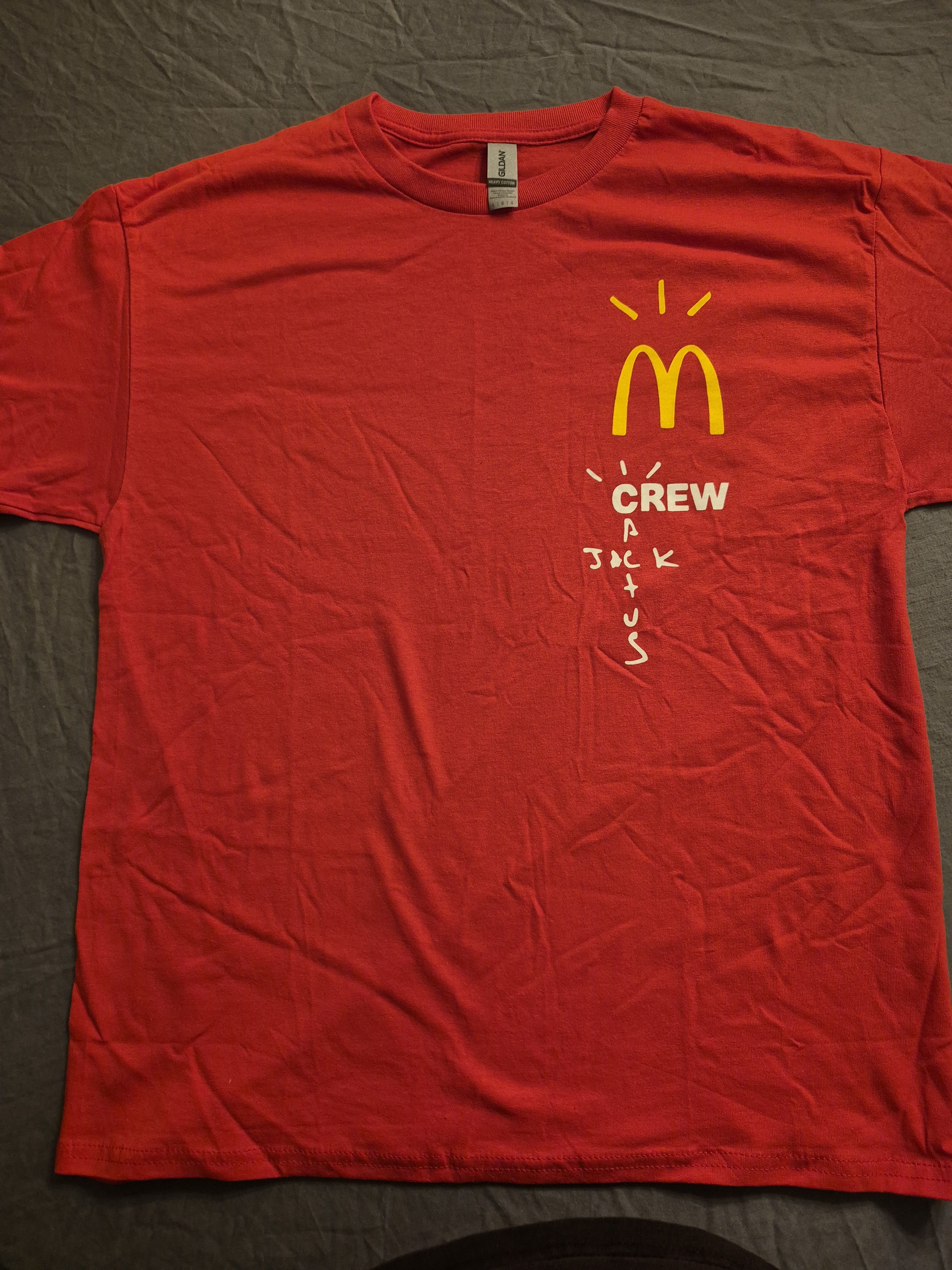 Gildan Cactus Jack McDonalds Crew Tee Size Large L Size US L / EU 52-54 / 3 - 1 Thumbnail