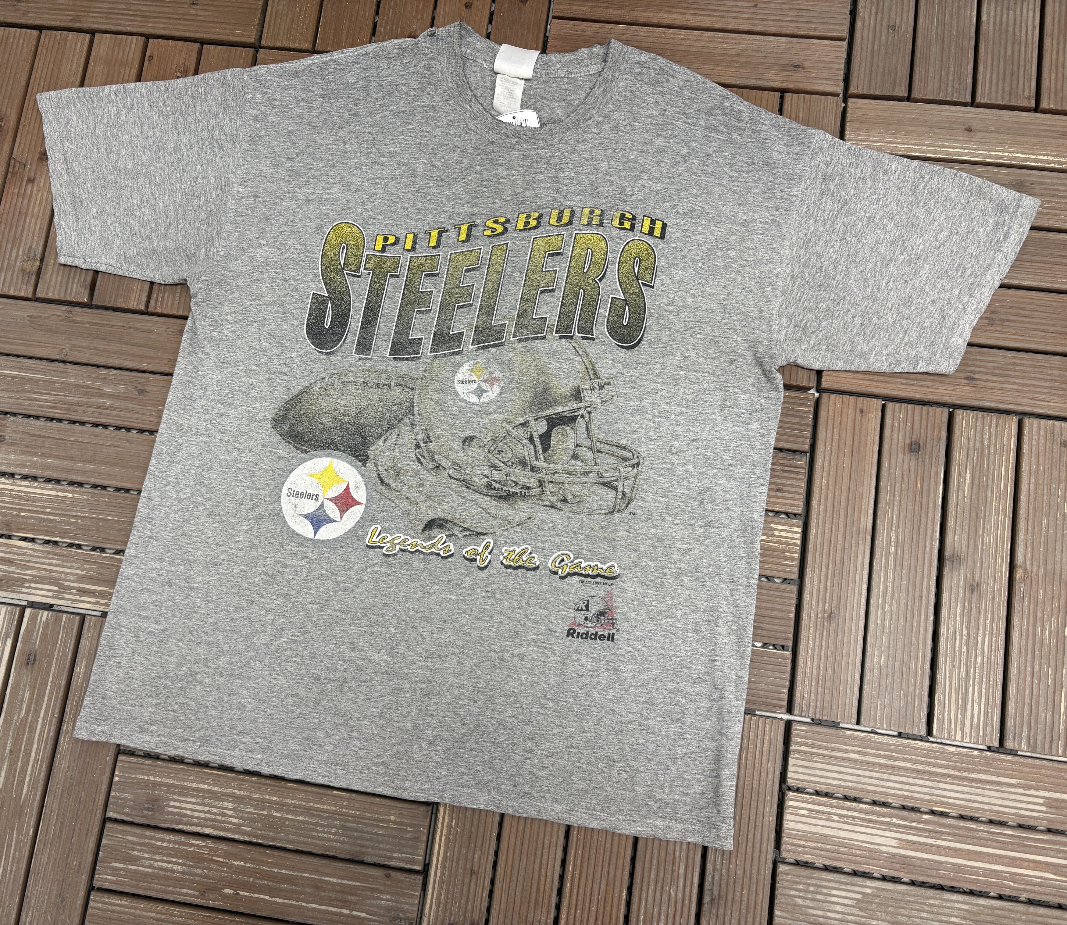 Vintage Pittsburgh Steelers Legends of the Game Vintage Tee Size US L / EU 52-54 / 3 - 3 Thumbnail