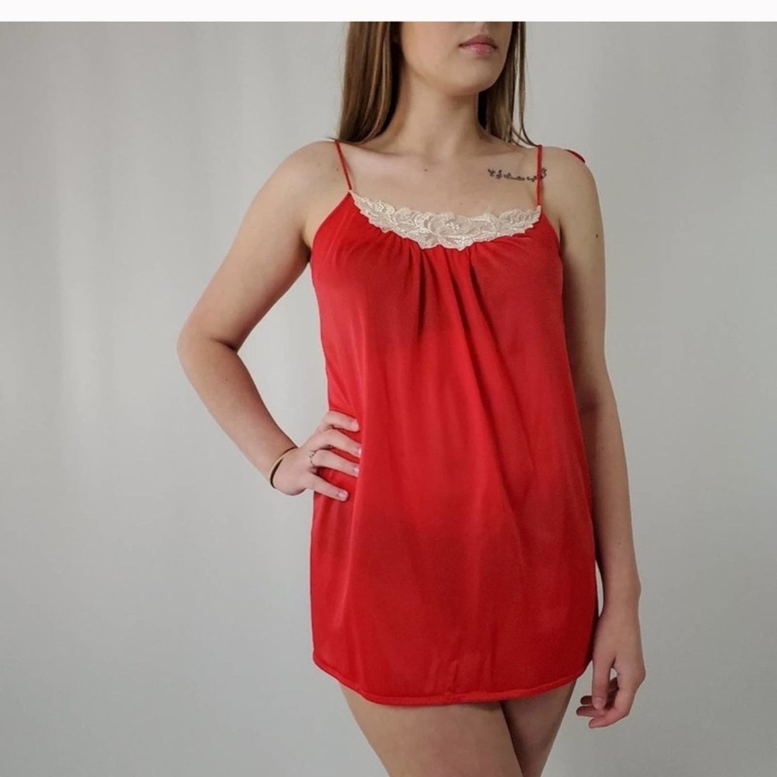 Vintage Vintage 80’s Undercover Wear Babydoll Nightie Size M / US 6-8 / IT 42-44 - 9 Thumbnail