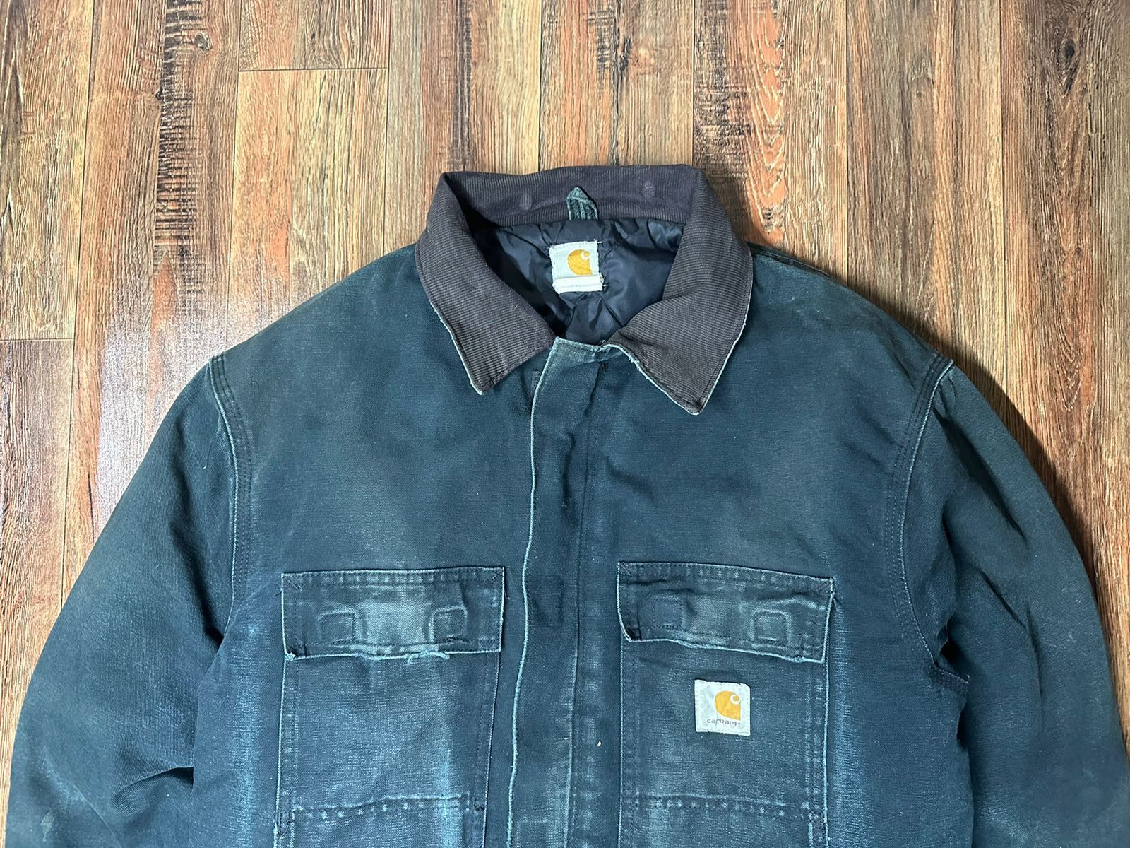 Carhartt × Vintage Vintage 1990s Carhartt Duck Jacket - Carhartt Jacket Size US XL / EU 56 / 4 - 4 Thumbnail
