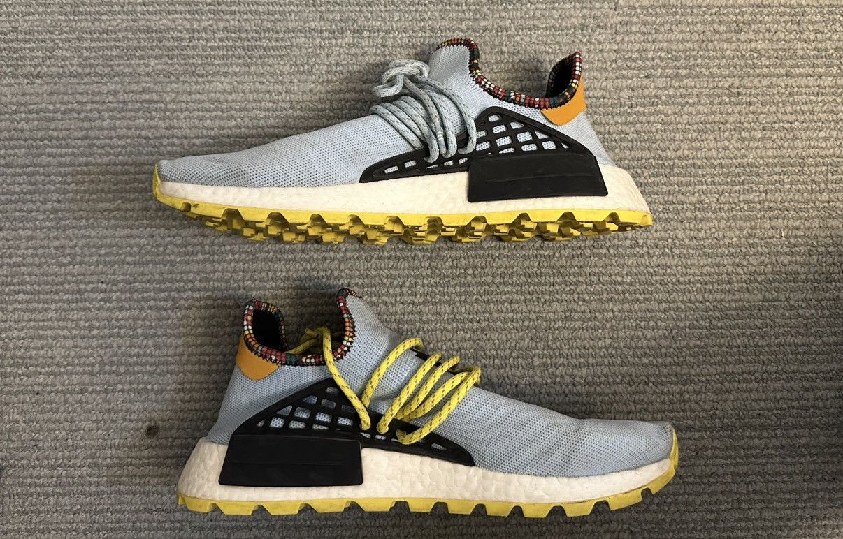 Adidas × Humanrace Adidas Pharrell Williams X NMD Human Race Trail ‘Clear Sky’ Size US 10 / EU 43 - 4 Thumbnail