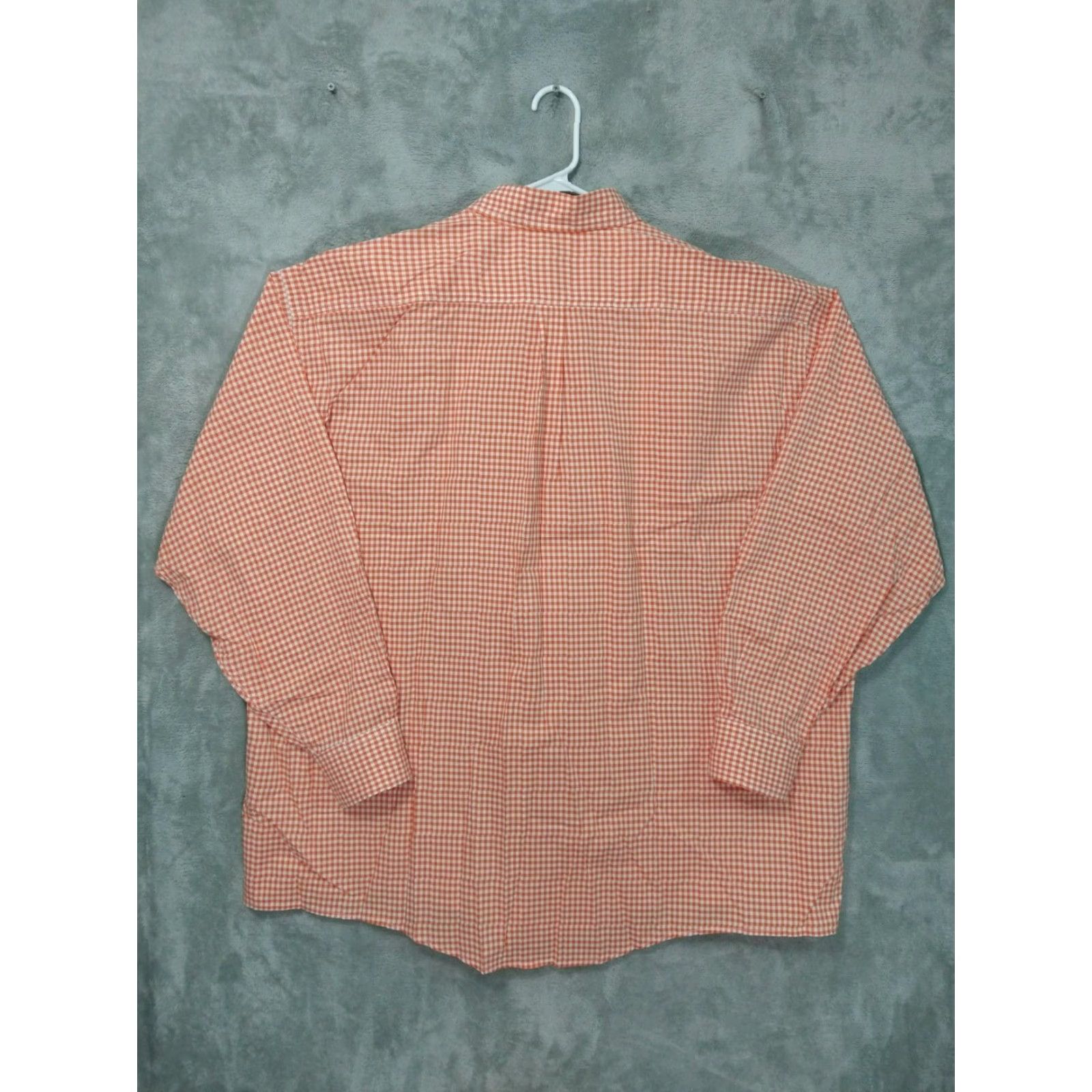 Bills Khakis VINTAGE Bills Khakis Shirt Mens 3XB Orange Gingham Plaid Button-Down Long Sleeve USA Size US XXL / EU 58 / 5 - 2 Thumbnail