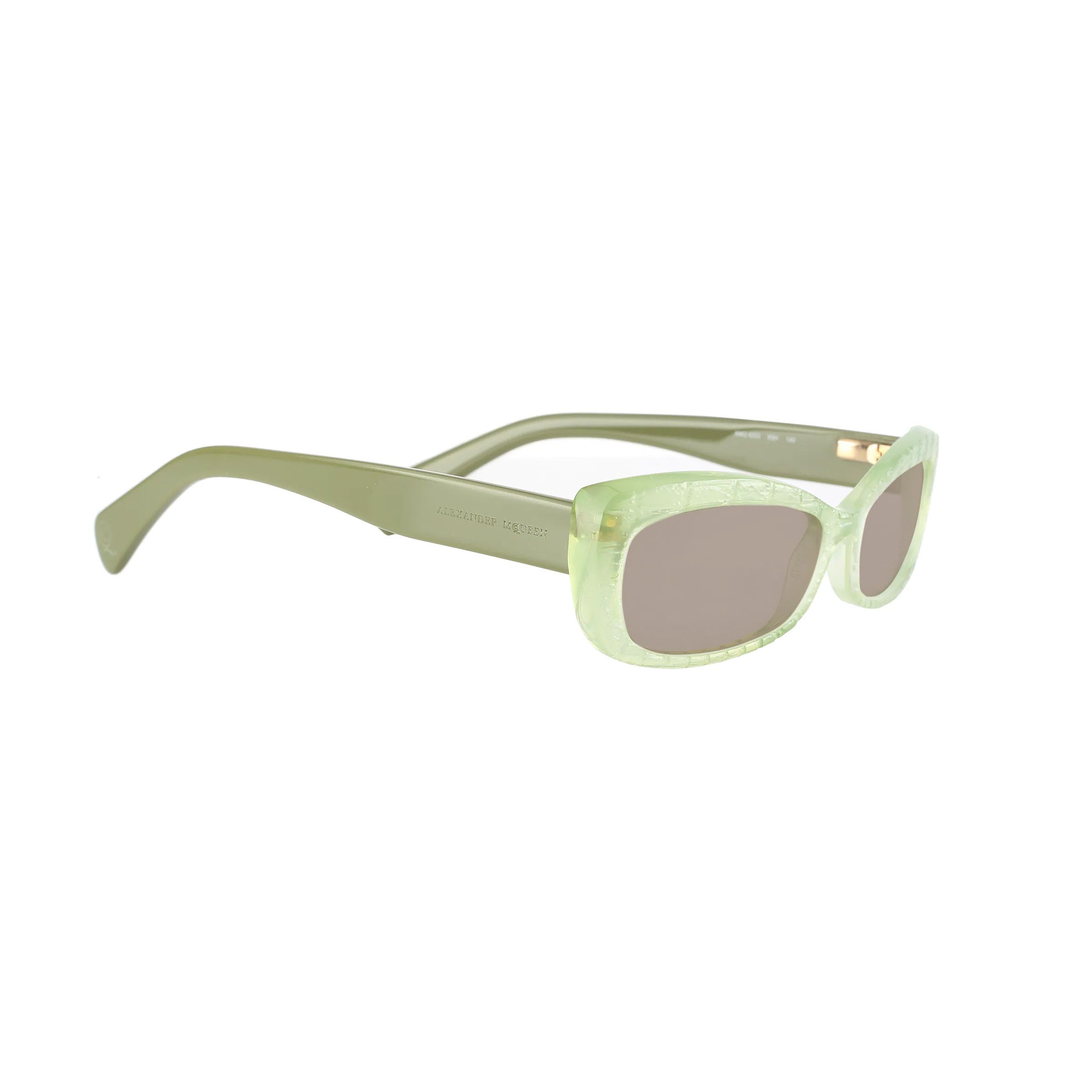 Alexander McQueen Alexander McQueen ’00s Transparent Green Cat Eye Sunglasses Size ONE SIZE - 1 Thumbnail